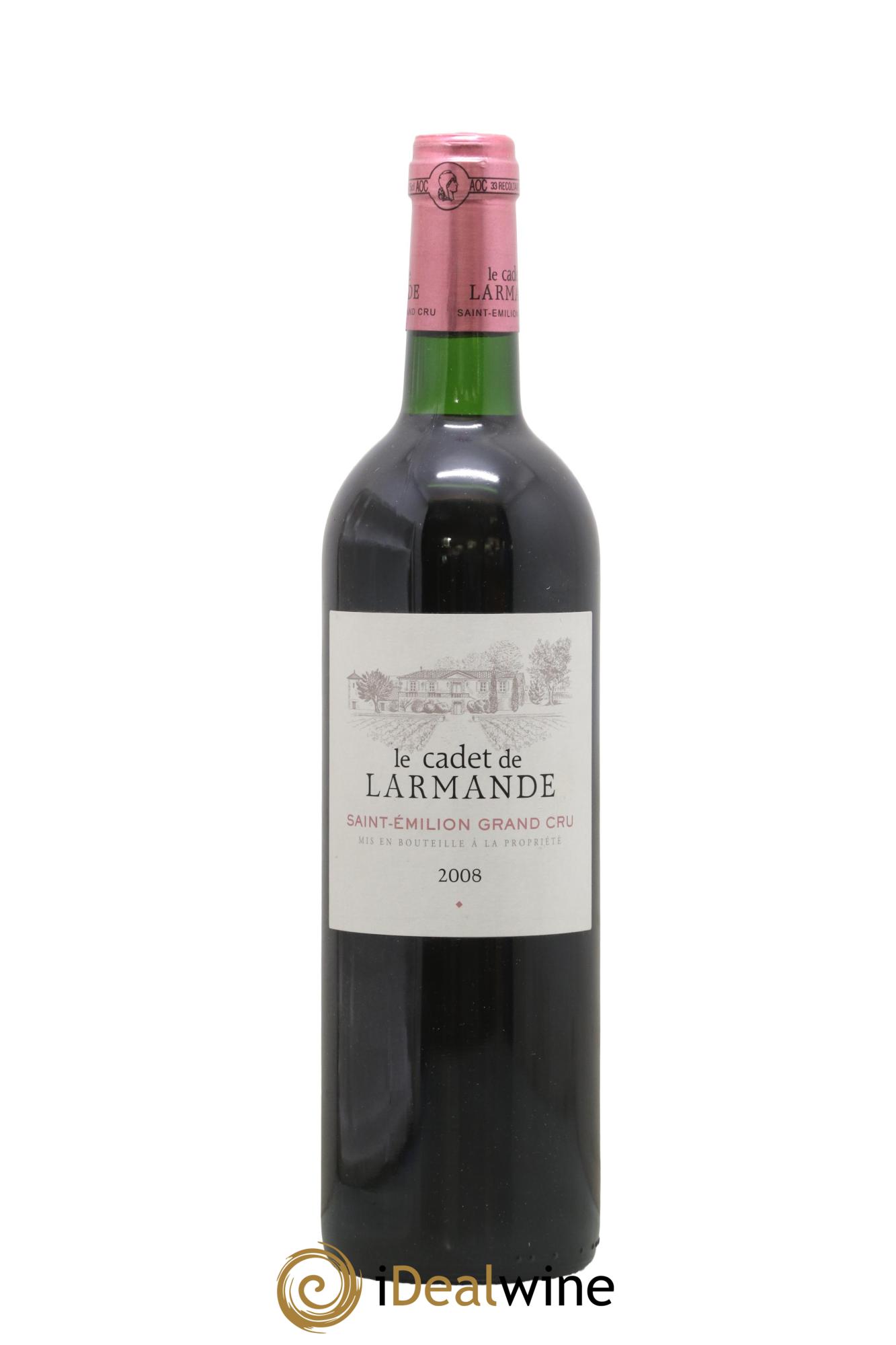 Saint-Émilion Grand Cru Le Cadet de Larmande 2008 - Lot of 1 bottle - 0