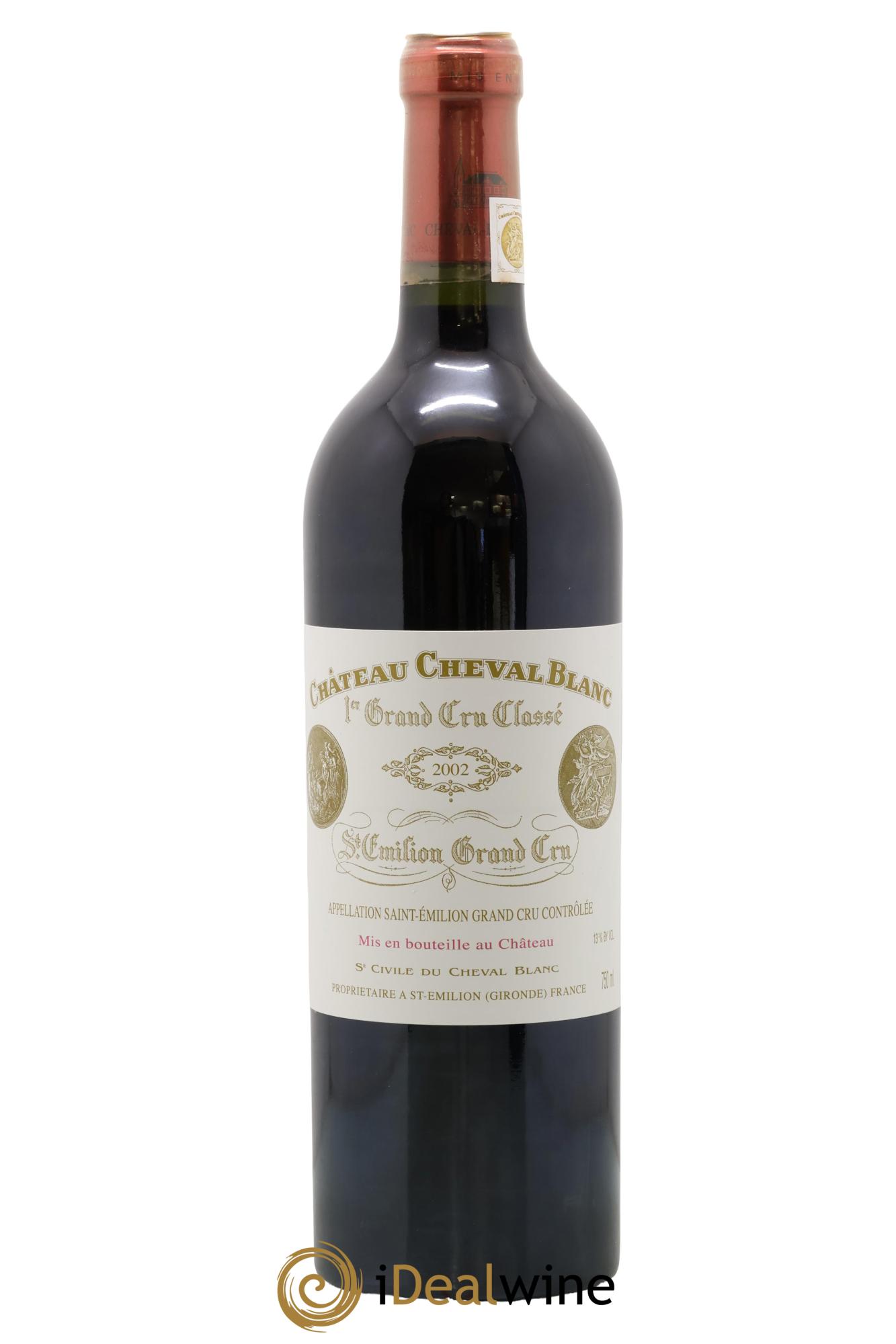 Château Cheval Blanc 1er Grand Cru Classé A 2002 - Lot de 1 bouteille - 0
