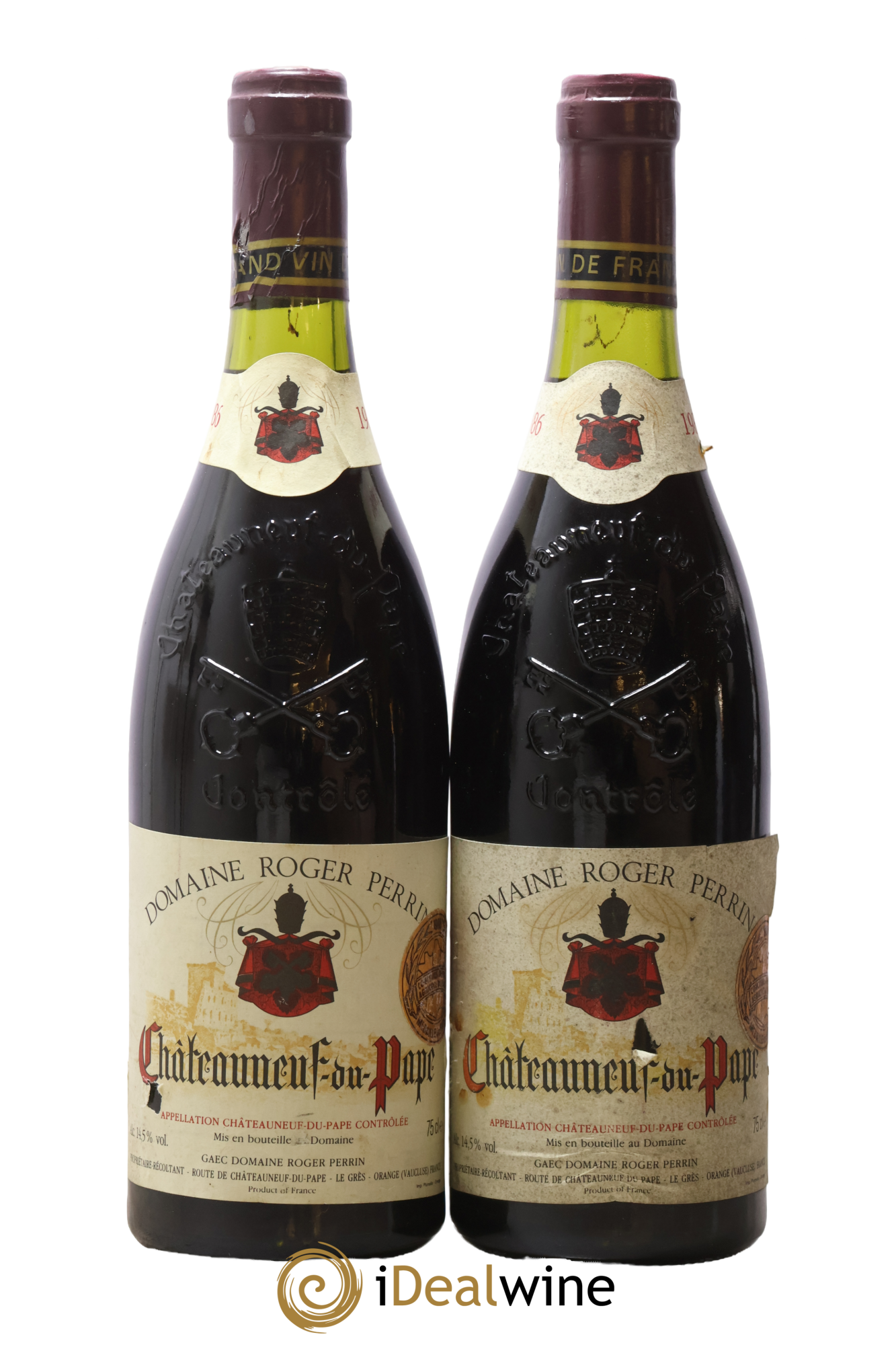 Châteauneuf-du-Pape Réserve des Vieilles Vignes Roger Perrin 1986 - Lot of 2 bottles - 0
