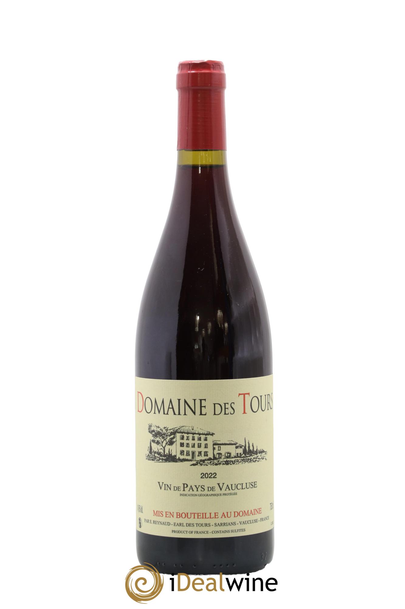 Vaucluse (Vin de Pays de Vaucluse) Domaine des Tours Emmanuel Reynaud 2022 - Lot de 1 bouteille - 0