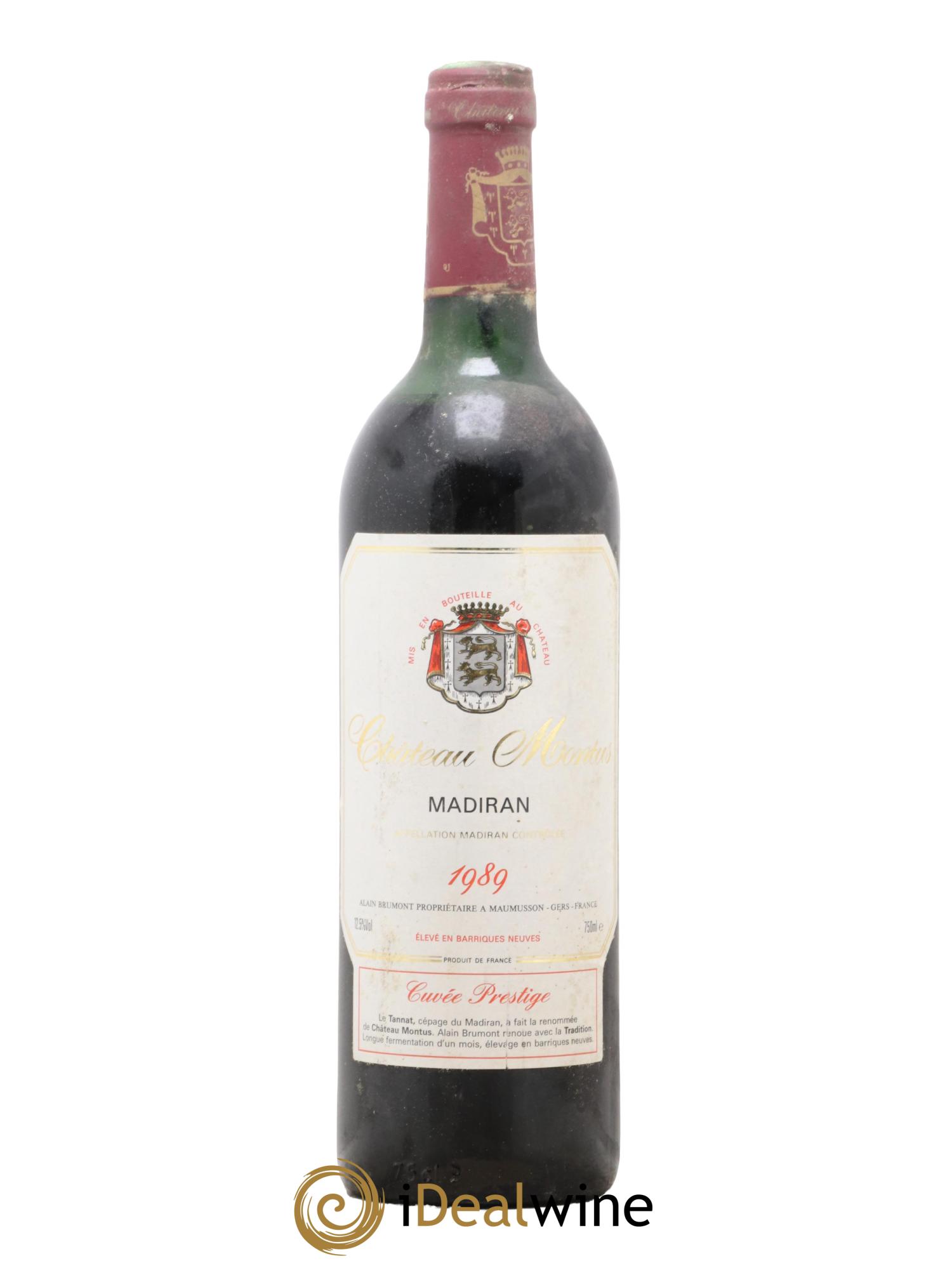 Madiran Château Montus-Prestige Alain Brumont 1989 - Lot de 1 bouteille - 0
