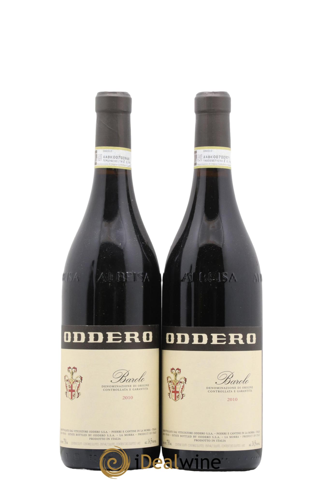 Barolo DOCG Oddero 2010 - Lotto di 2 bottiglie - 0