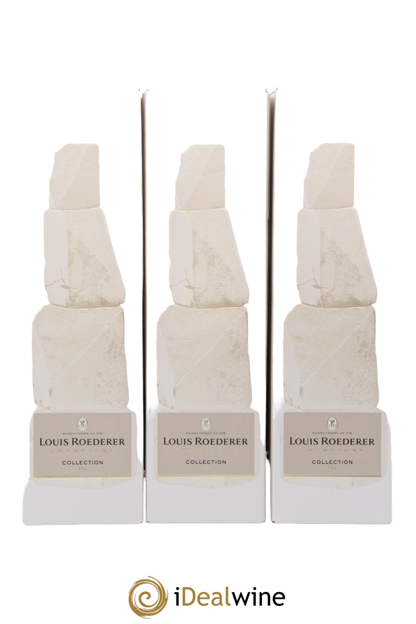 Champagne Collection 246 Louis Roederer - Lot of 3 bottles - 1