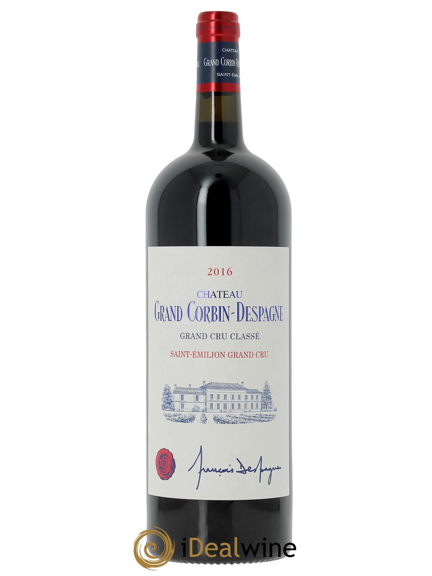 Château Grand Corbin Despagne Grand Cru Classé  2016 - Lot of 1 magnum - 0