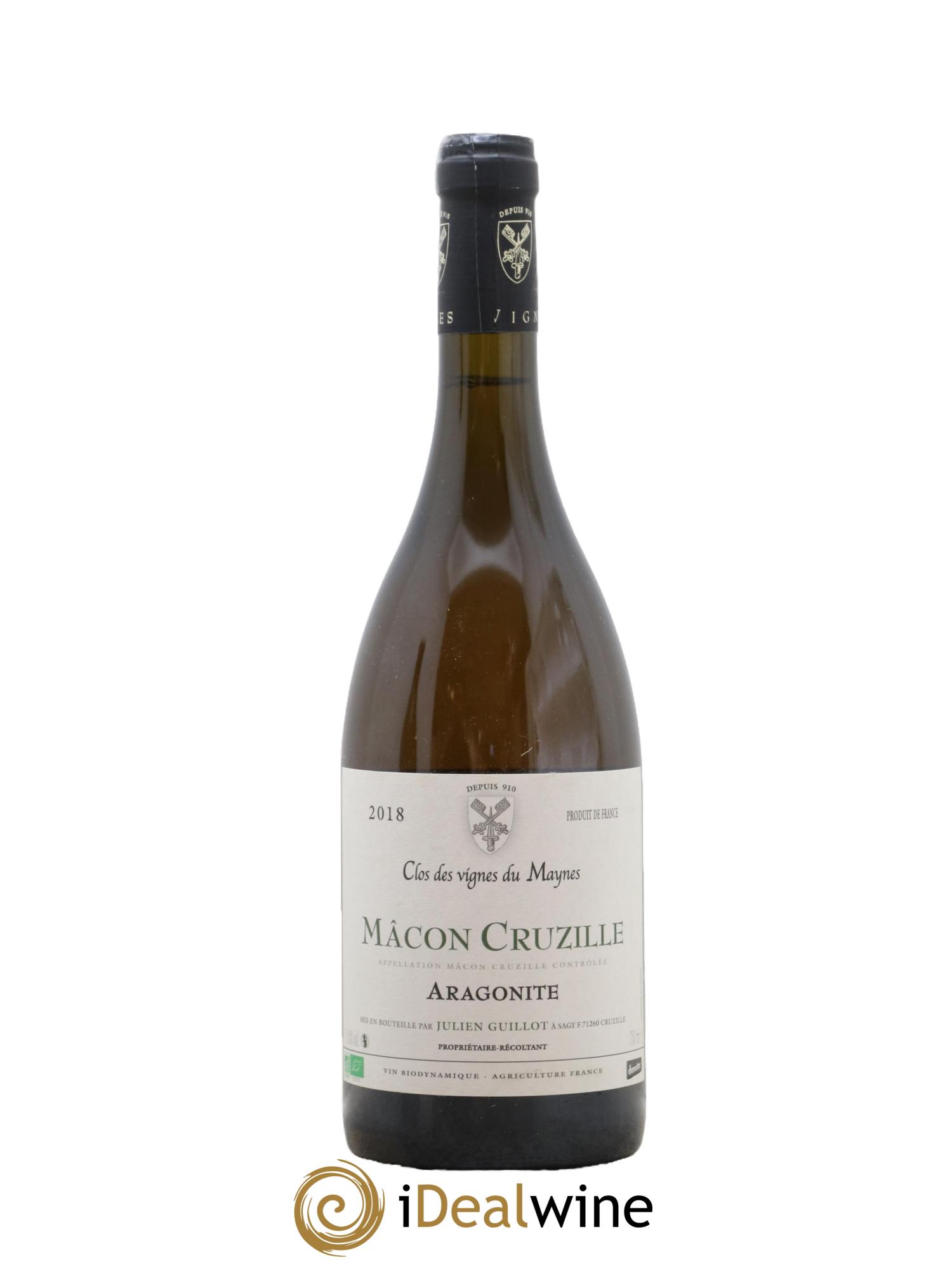 Mâcon-Cruzille Aragonite Les Vignes du Maynes 2018 - Lot de 1 bouteille - 0