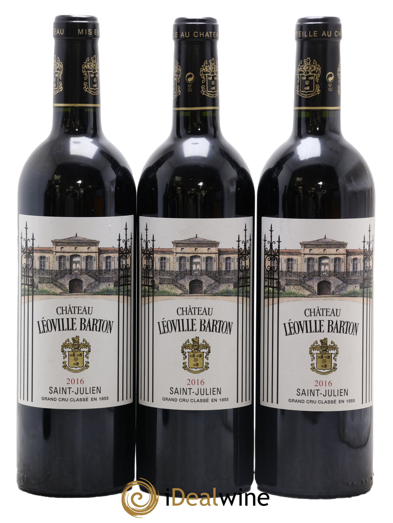Château Léoville Barton 2ème Grand Cru Classé 2016 - Lot de 3 bouteilles - 0