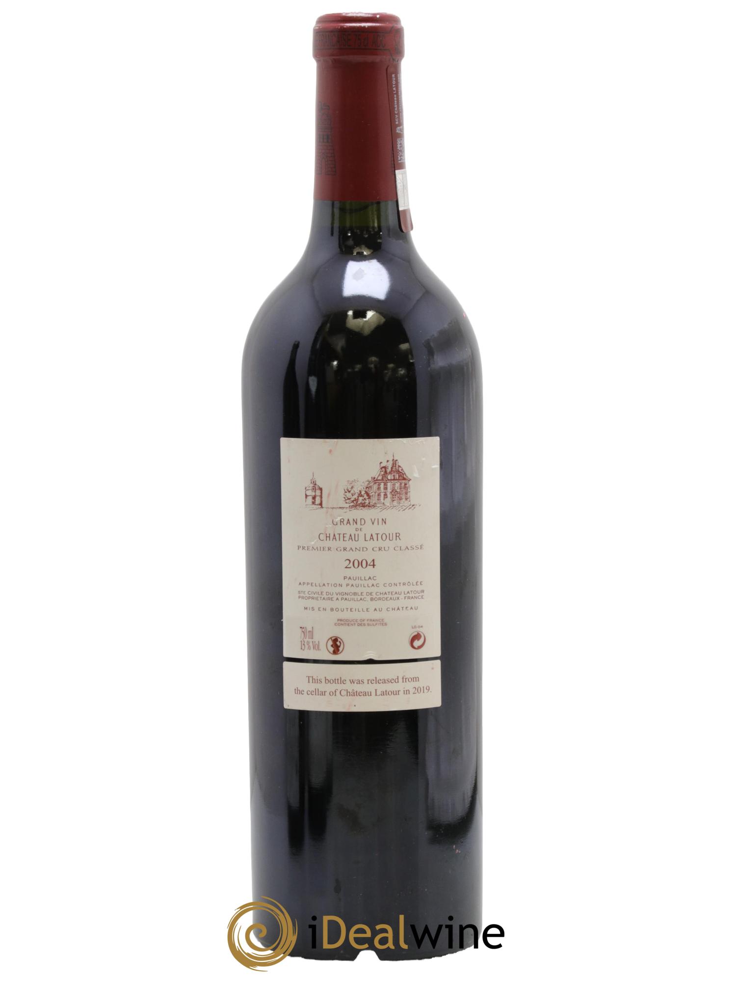 Château Latour 1er Grand Cru Classé 2004 - Lot de 1 bouteille - 1