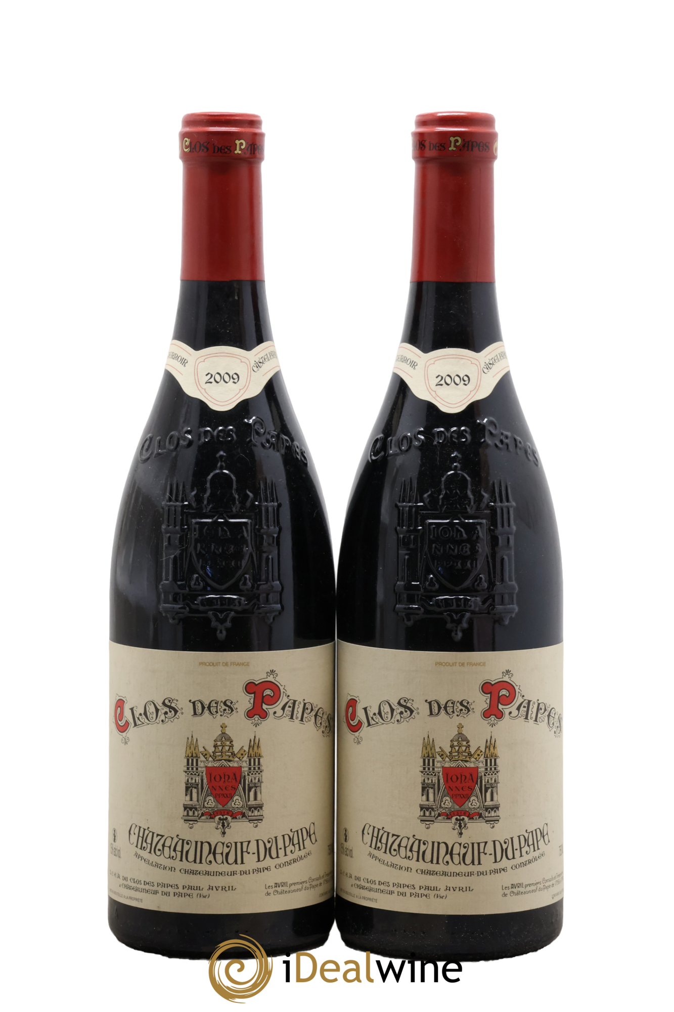 Châteauneuf-du-Pape Clos des Papes - Paul Avril 2009 - Lot de 2 bouteilles - 0
