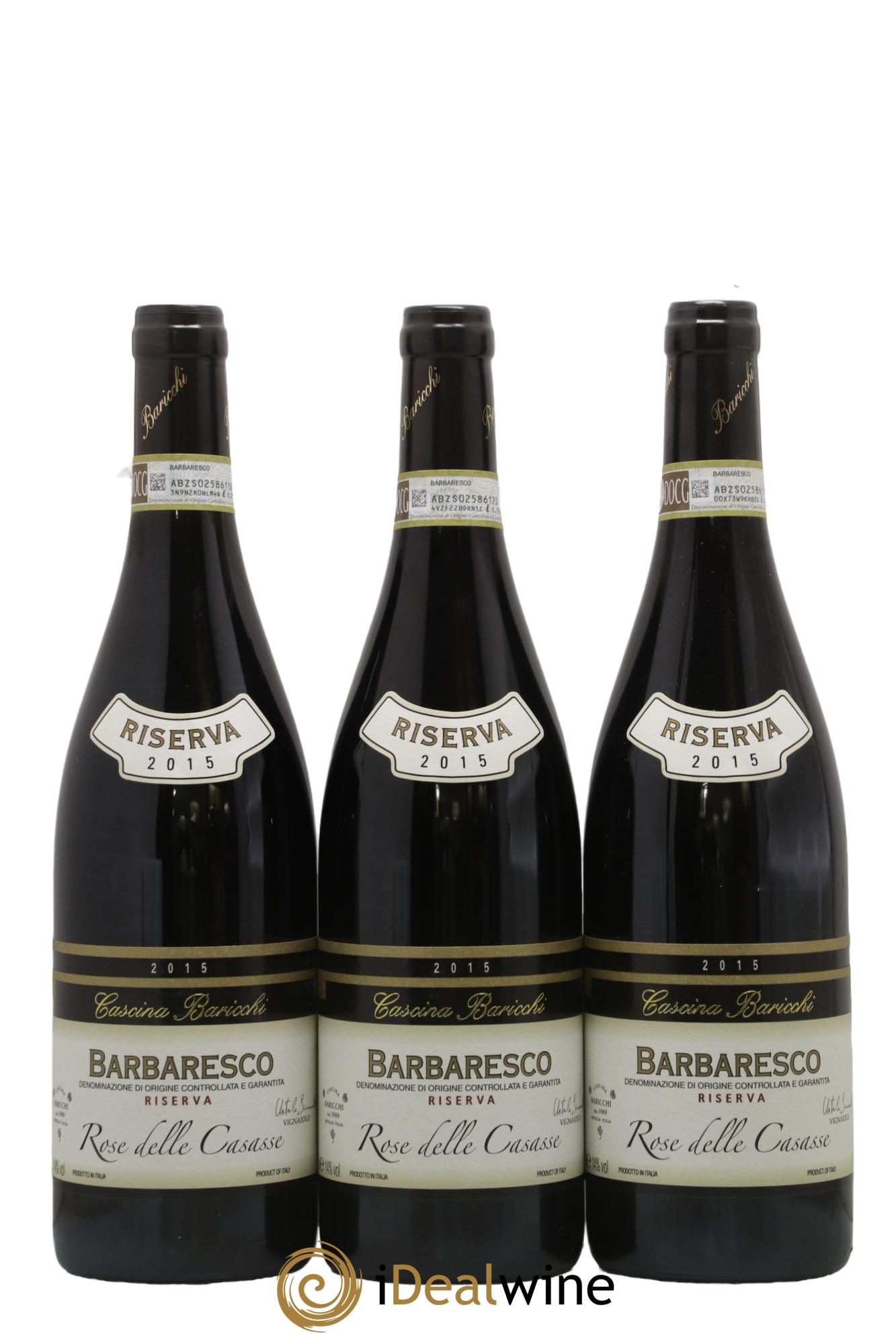 Barbaresco DOCG Riserva Rose Delle Casasse Cascina Baricchi 2015 - Lot de 3 bouteilles - 0
