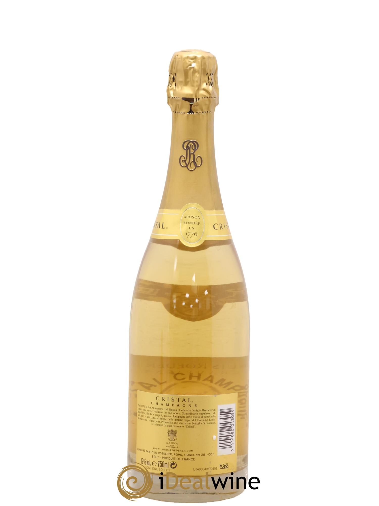 Cristal Louis Roederer 2012 - Lot of 1 bottle - 1