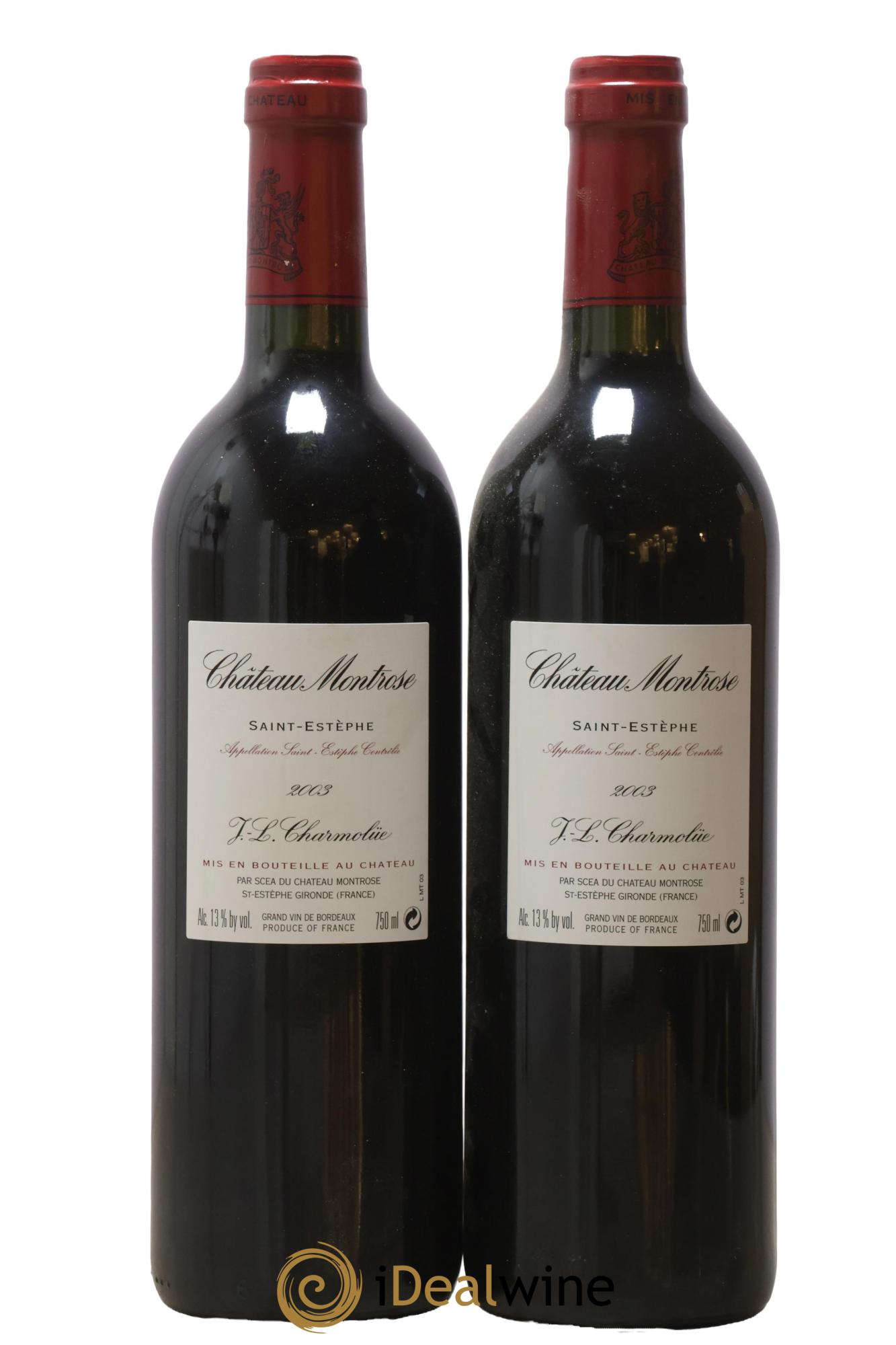 Château Montrose 2ème Grand Cru Classé 2003 - Lotto di 2 bottiglie - 1