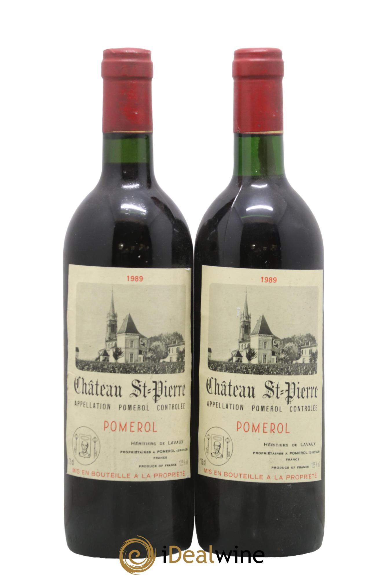 Château Saint-Pierre 1989 - Lot of 2 bottles - 0