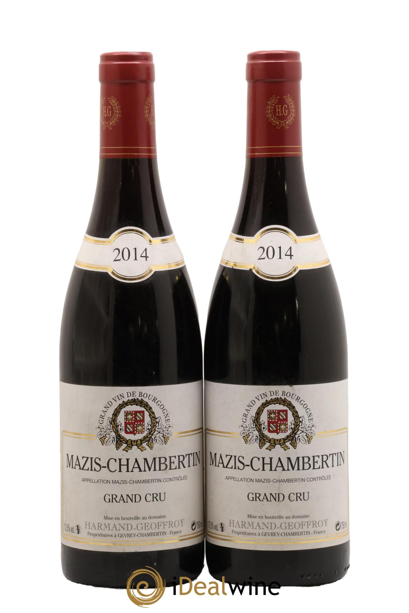 Mazis-Chambertin Grand Cru Harmand-Geoffroy (Domaine) 2014 - Lot de 2 bouteilles - 0