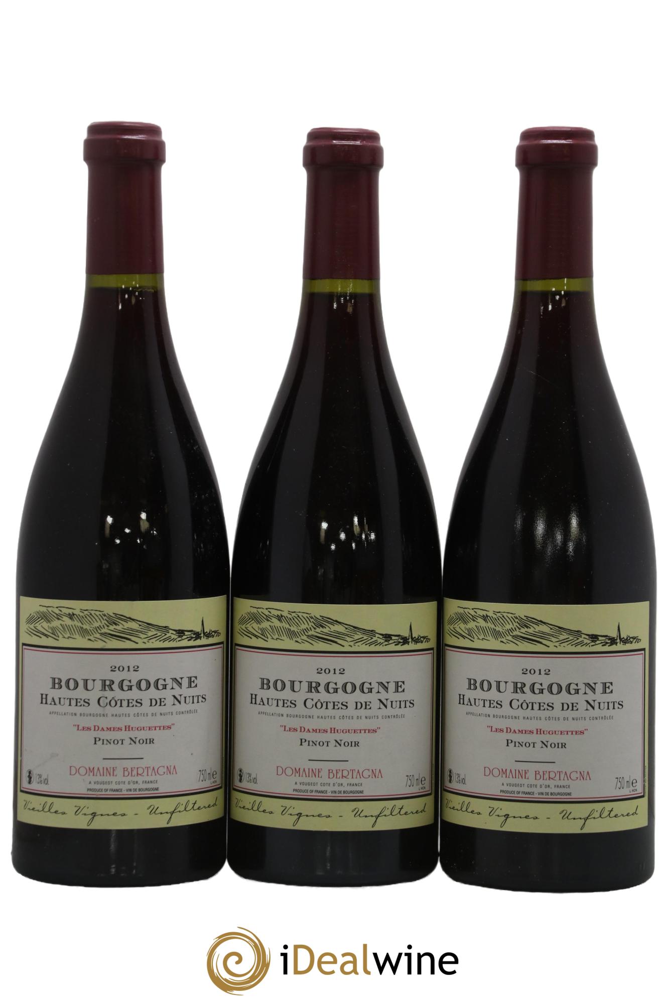Hautes-Côtes de Nuits Les Dames Huguettes Bertagna Les Dames Huguettes Domaine Bertagna 2012 - Lot de 3 bouteilles - 0