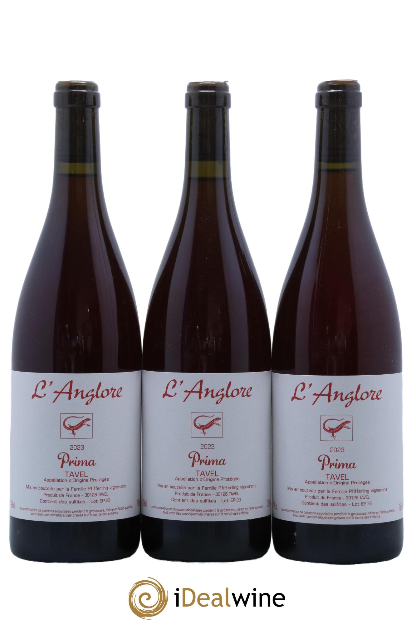 Tavel Prima L'Anglore 2023 - Posten von 3 Flaschen - 0