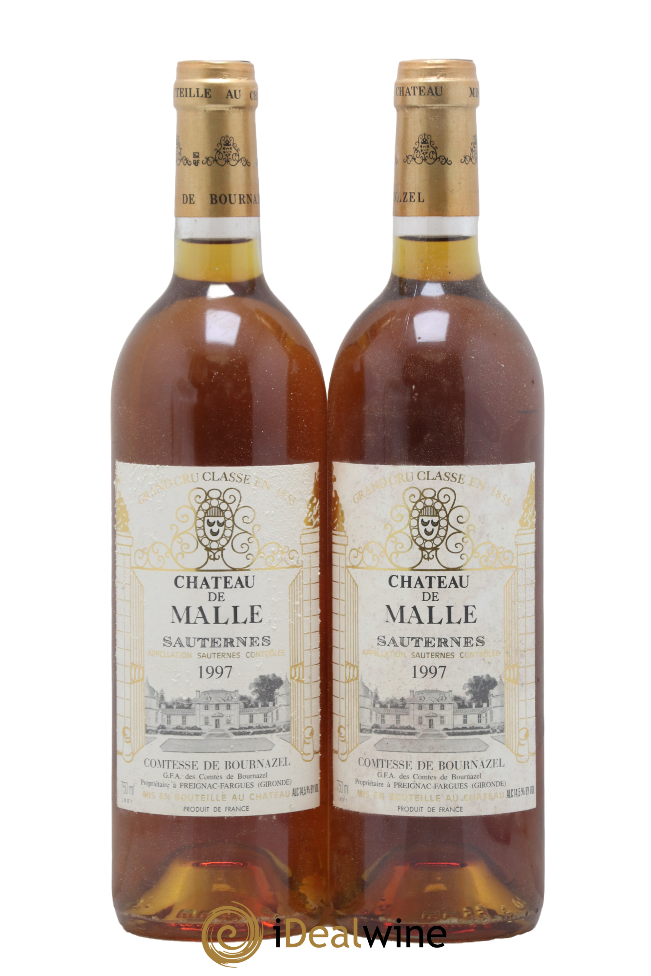 Château de Malle 2ème Grand Cru Classé 1997 - Lot of 2 bottles - 0