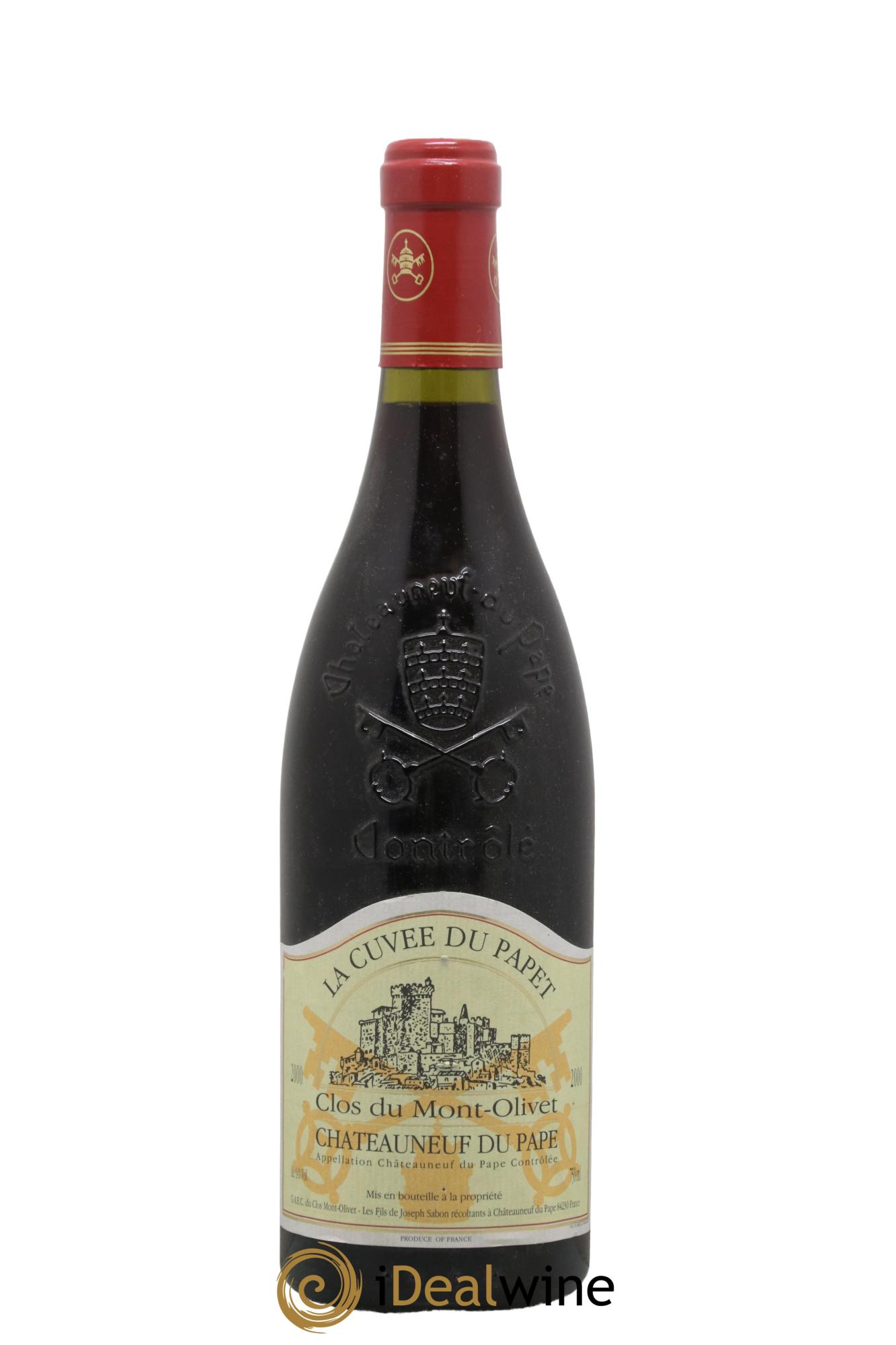 Châteauneuf-du-Pape Cuvée du Papet Clos du Mont-Olivet 2000 - Lot de 1 bouteille - 0