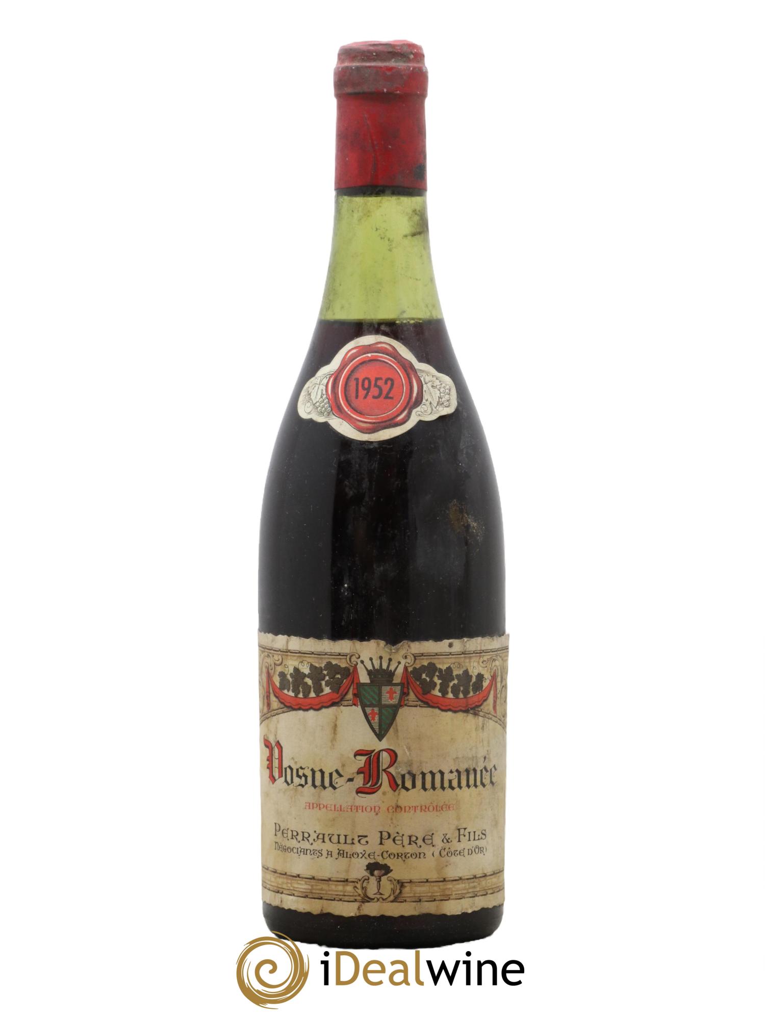 Vosne-Romanée Domaine Perrault Père et Fils 1952 - Lot de 1 bouteille - 0