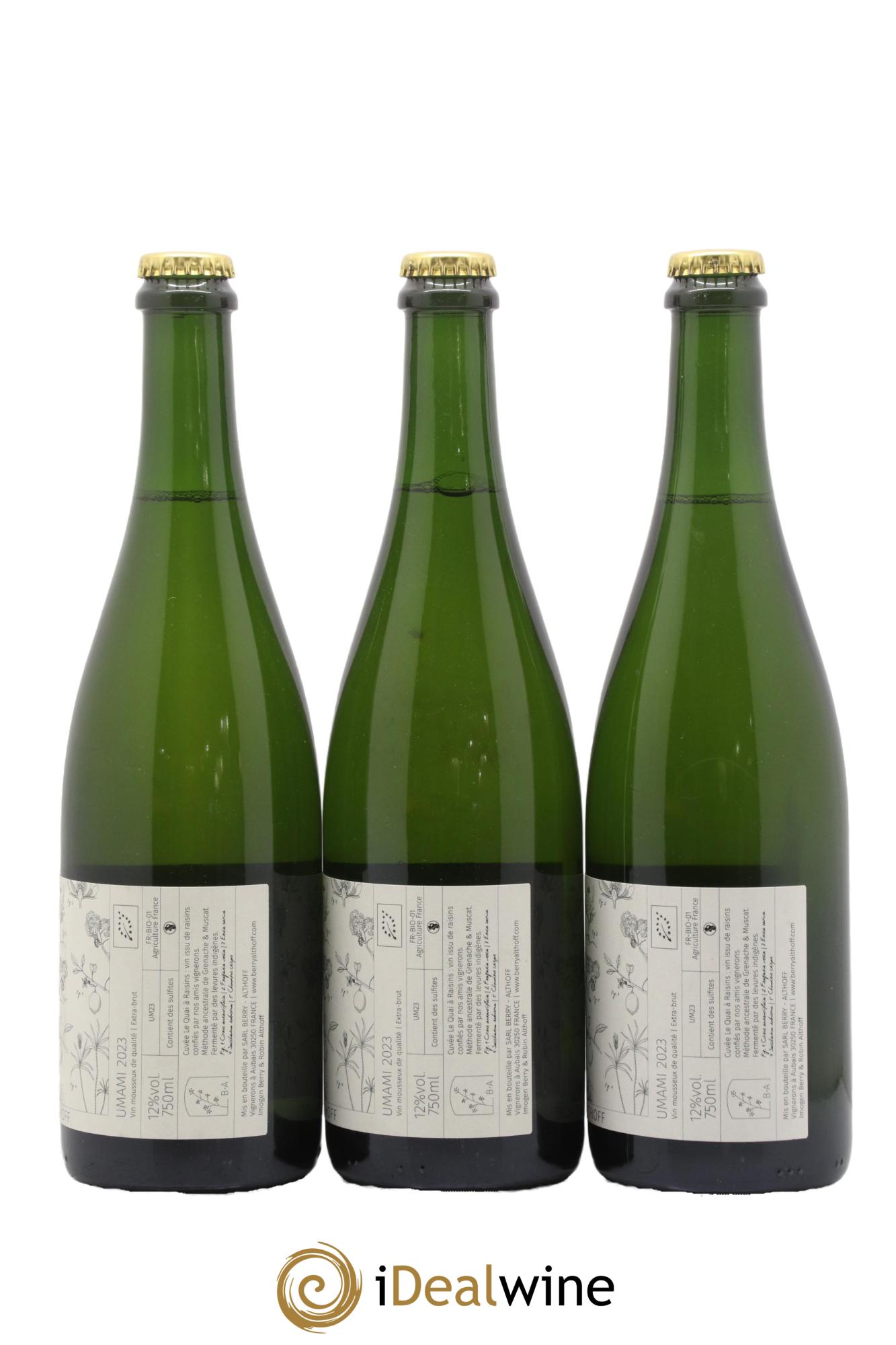 Vin de France Umami Le Quai à Raisins 2023 - Lot de 3 bouteilles - 1