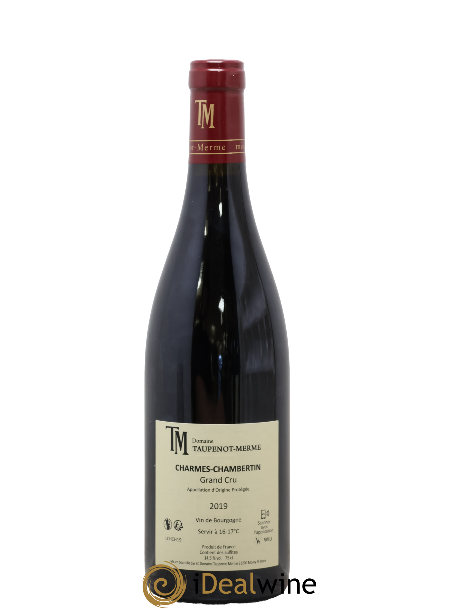 Charmes-Chambertin Grand Cru Taupenot-Merme 2019 - Lot de 1 bouteille - 1