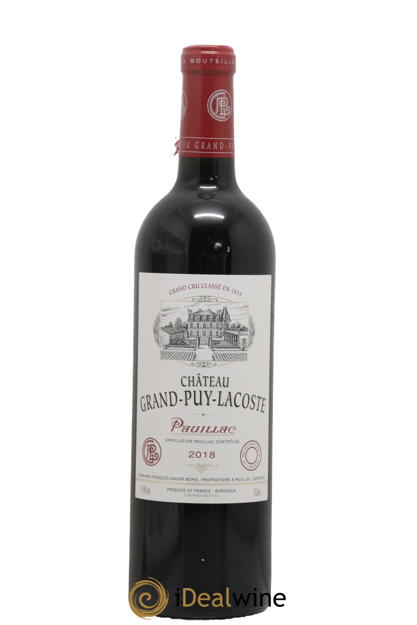 Château Grand Puy Lacoste 5ème Grand Cru Classé 2018 - Lot of 1 bottle - 0