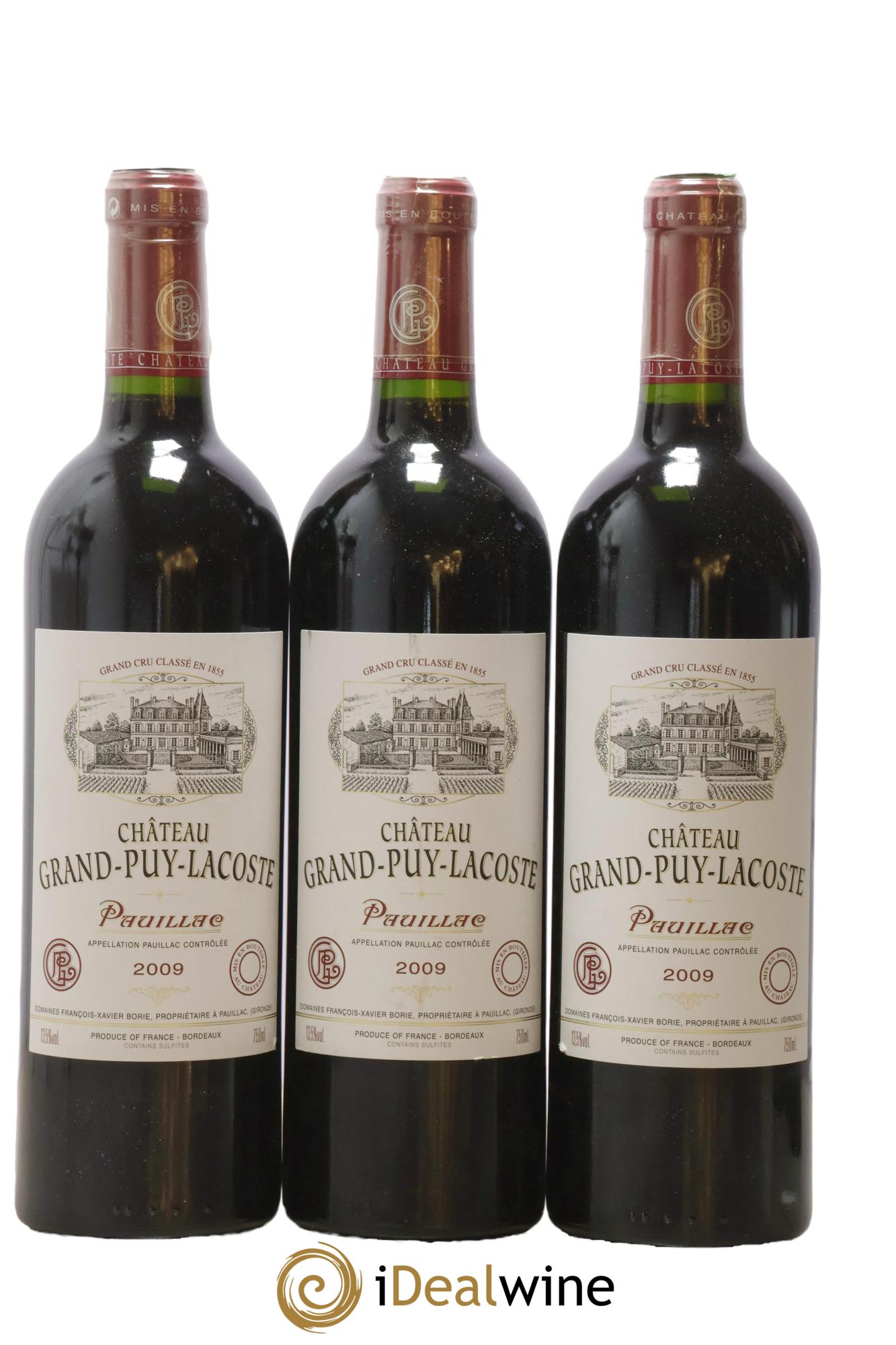 Château Grand Puy Lacoste 5ème Grand Cru Classé 2009 - Posten von 12 Flaschen - 3