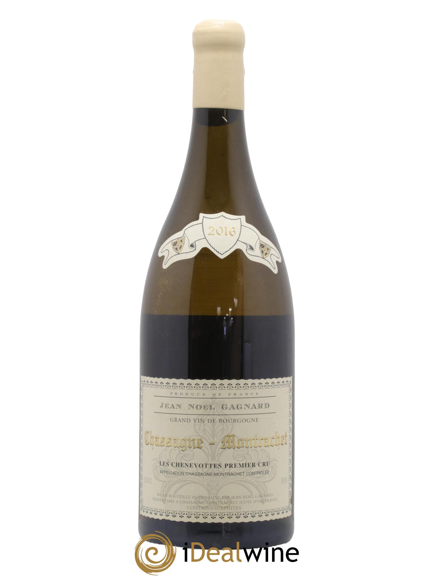 Chassagne-Montrachet 1er Cru Chenevottes Cuvee Speciale Partage Domaine Jean Noel Gagnard 2016 - Lot de 1 magnum - 0