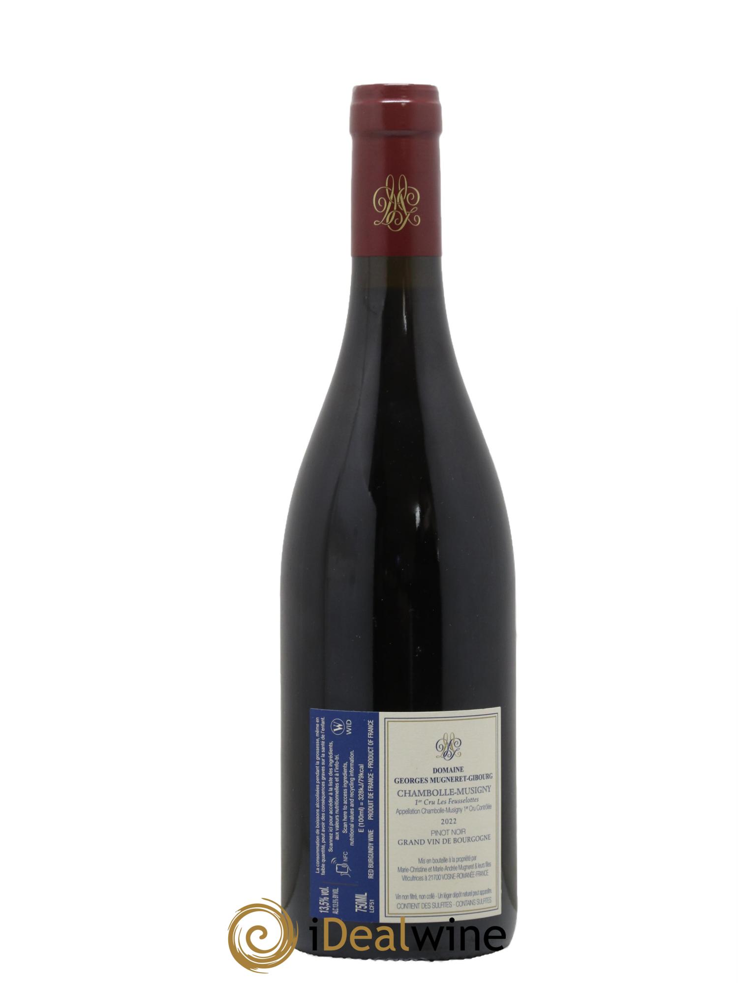 Chambolle-Musigny 1er Cru Les Feusselottes Georges Mugneret (Domaine) 2022 - Lot de 1 bouteille - 1