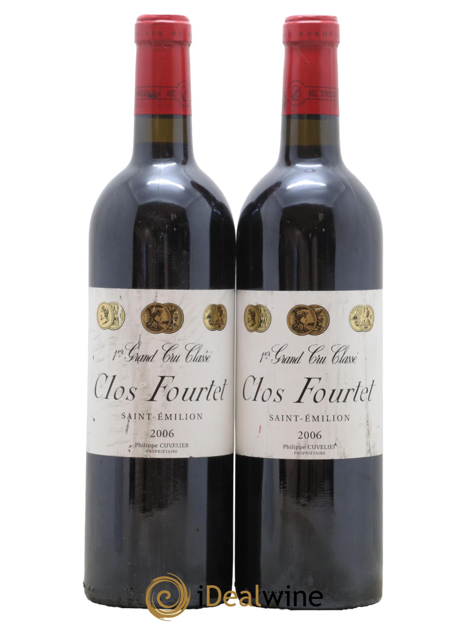 Clos Fourtet 1er Grand Cru Classé B 2006 - Lot of 2 bottles - 0