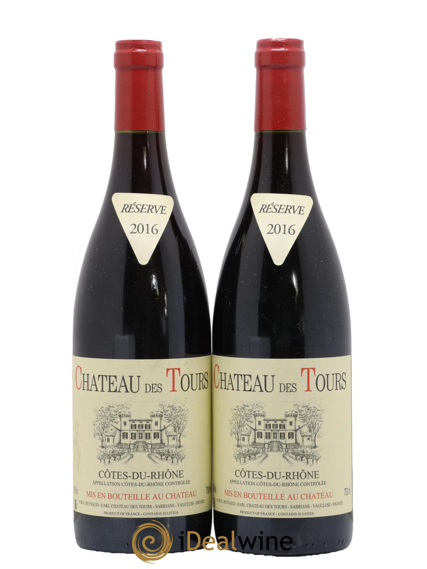 Côtes-du-Rhône Château des Tours Emmanuel Reynaud 2016 - Lot de 2 bouteilles - 0
