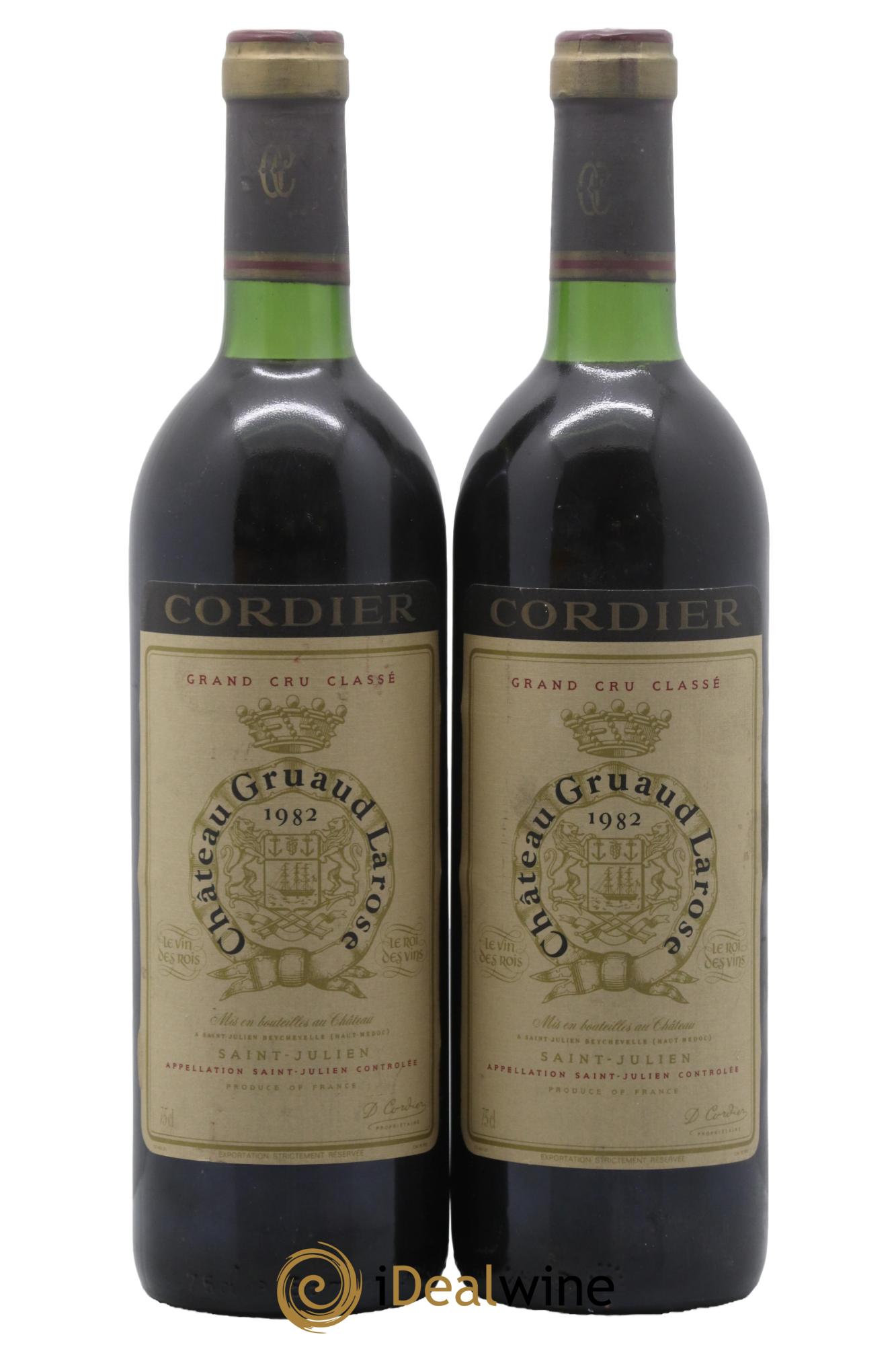 Château Gruaud Larose 2ème Grand Cru Classé 1982 - Lot de 2 bouteilles - 0