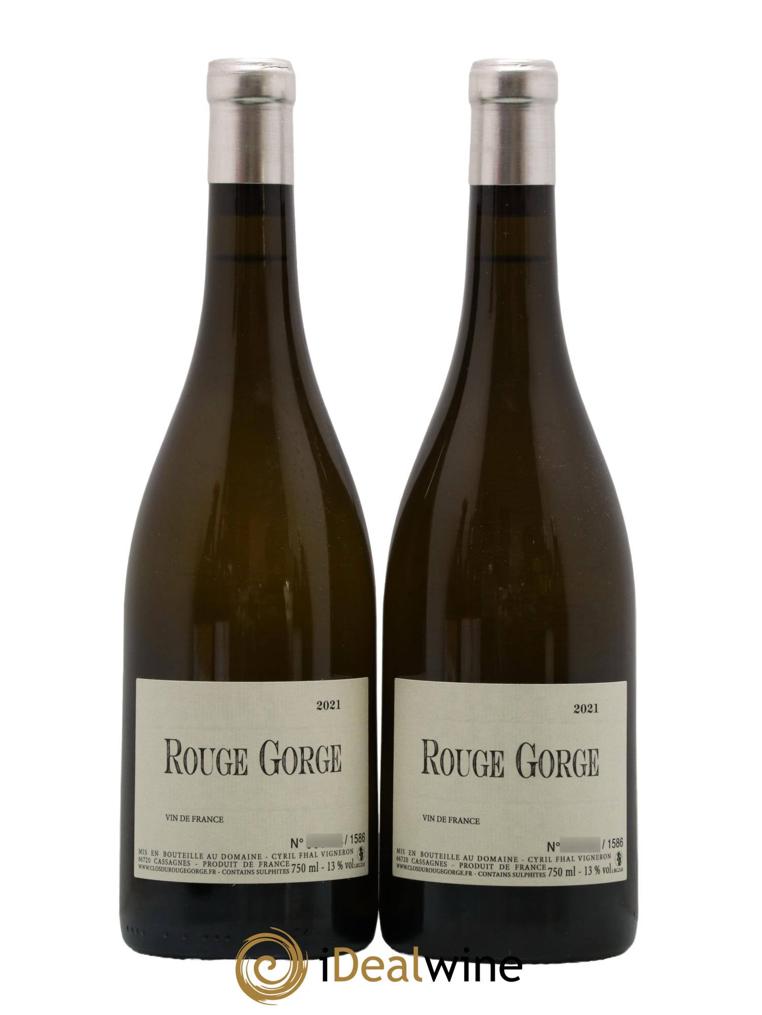 Côtes Catalanes Clos du Rouge Gorge Cyril Fhal 2021 - Lot de 2 bouteilles - 0
