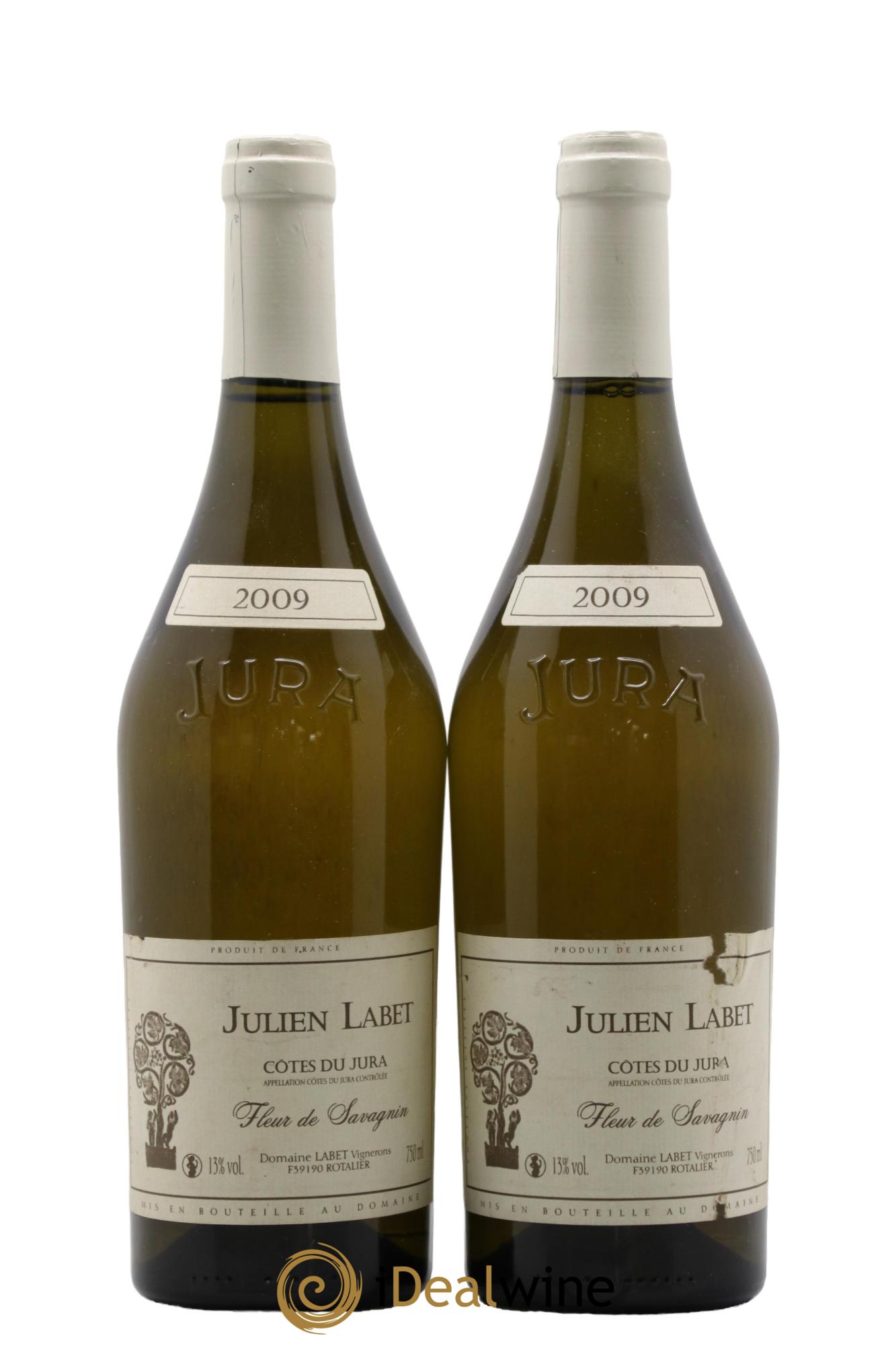 Côtes du Jura Fleur de Savagnin Romain - Julien - Charline Labet 2009 - Lot de 2 bouteilles - 0