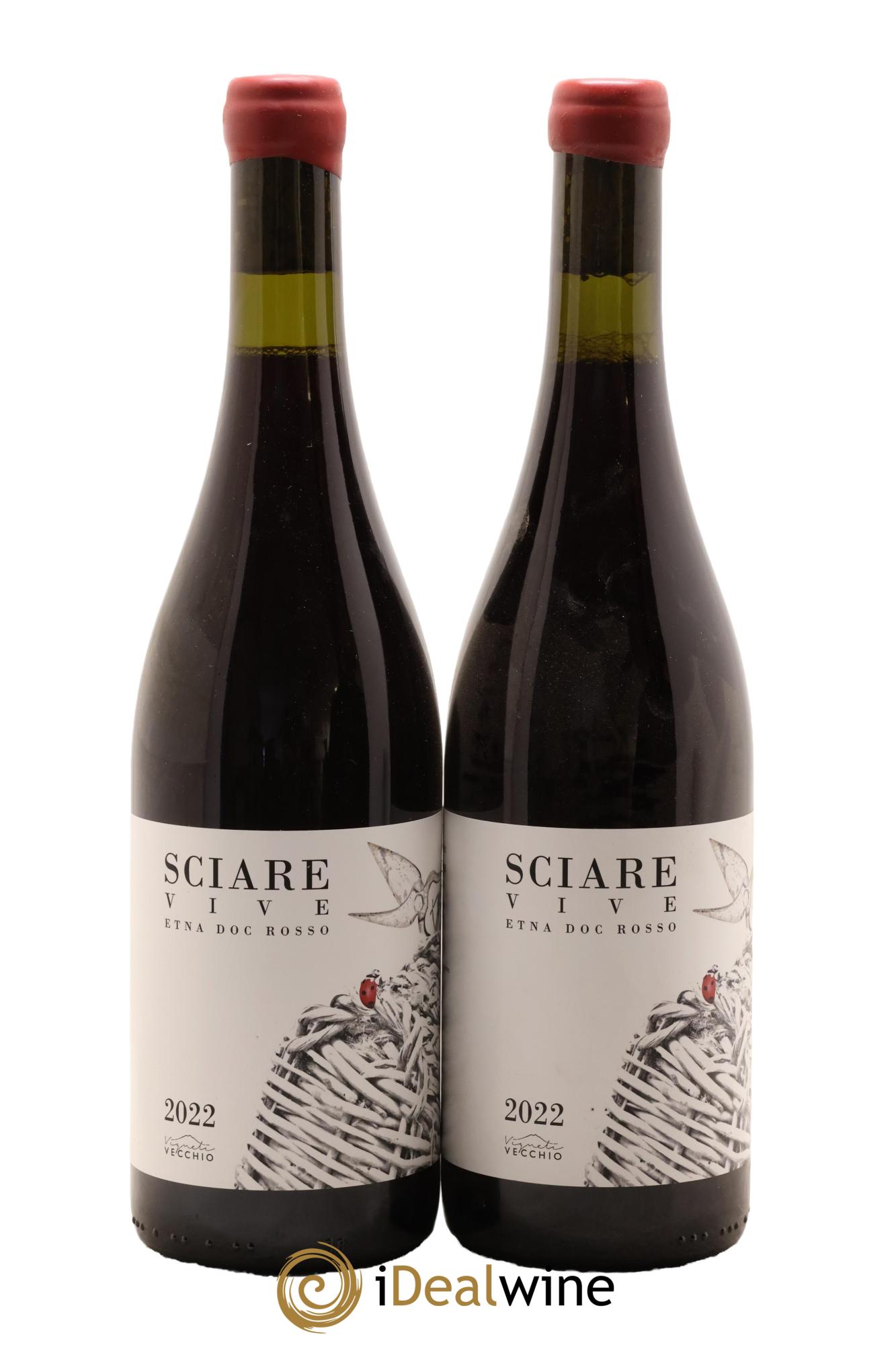 Italie Etna Rosso DOC Sciare Vive Vigneti Vecchio 2022 - Lot de 2 bouteilles - 0