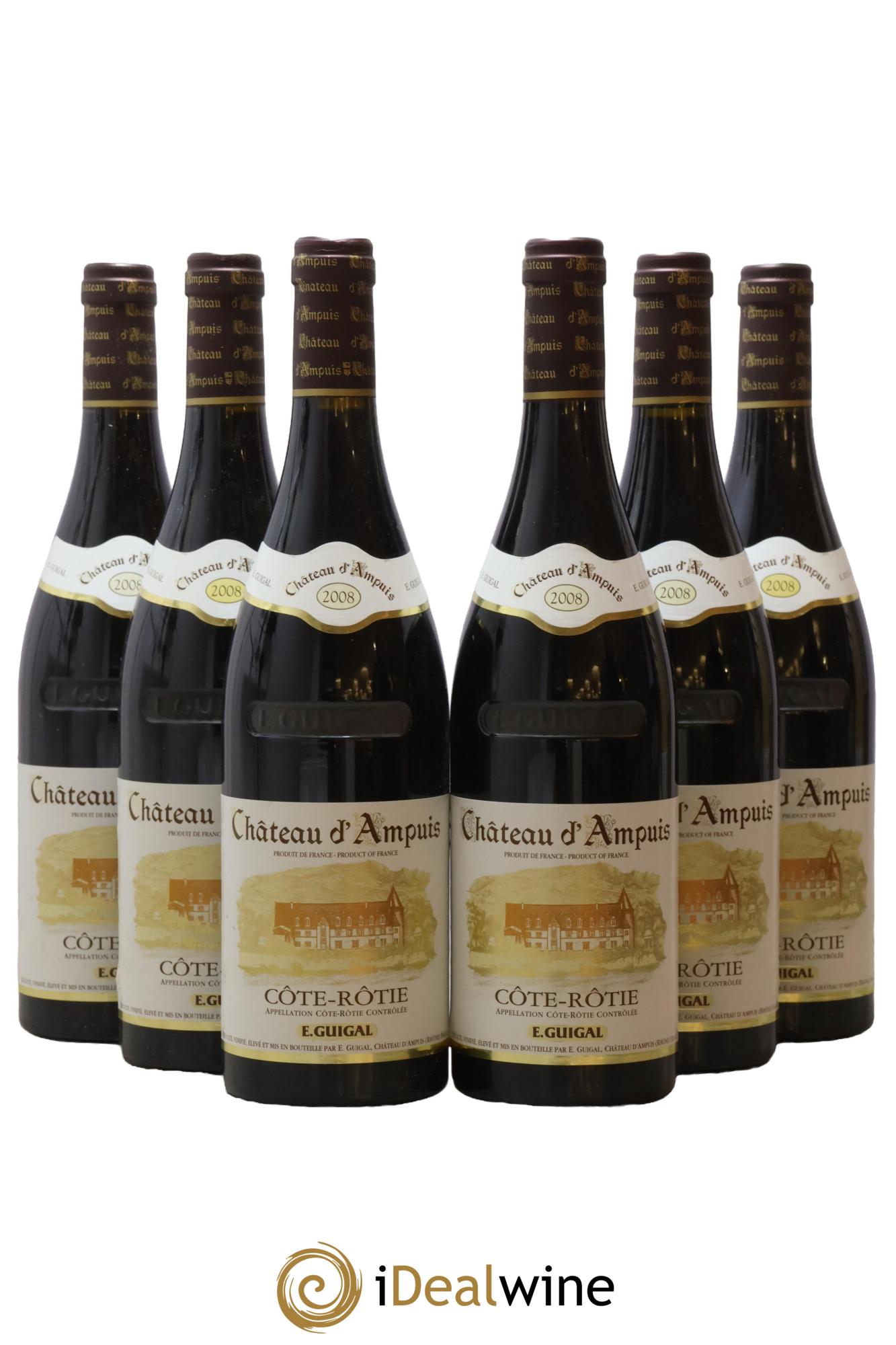 Côte-Rôtie Château d'Ampuis Guigal 2008 - Lot of 6 bottles - 0