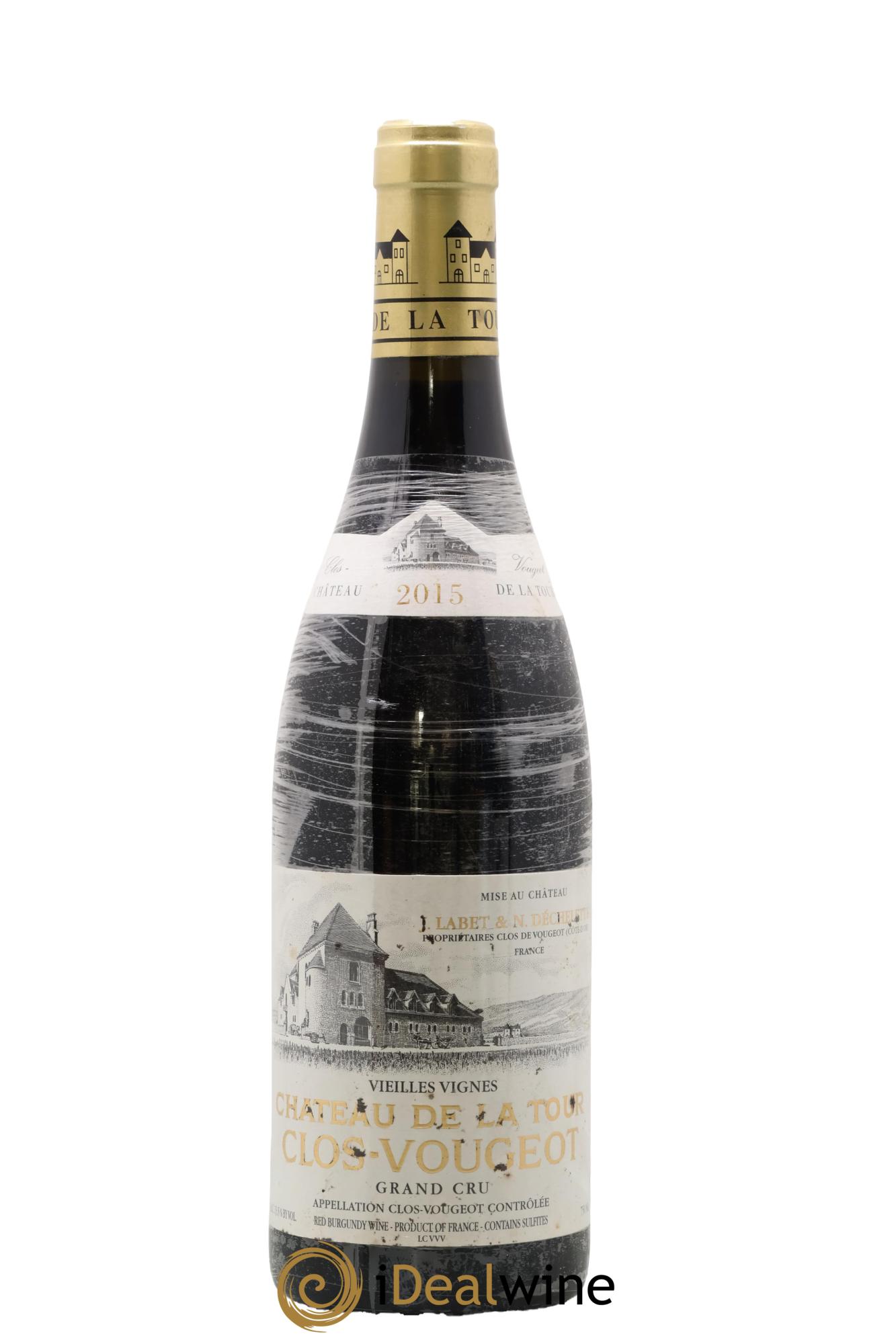 Clos de Vougeot Grand Cru Vieilles Vignes Château de La Tour 2015 - Lot de 1 bouteille - 0