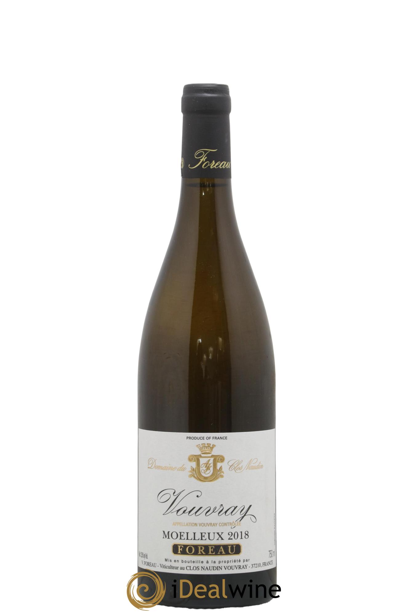 Vouvray Moelleux Clos Naudin - Philippe Foreau 2018 - Lot de 1 bouteille - 0
