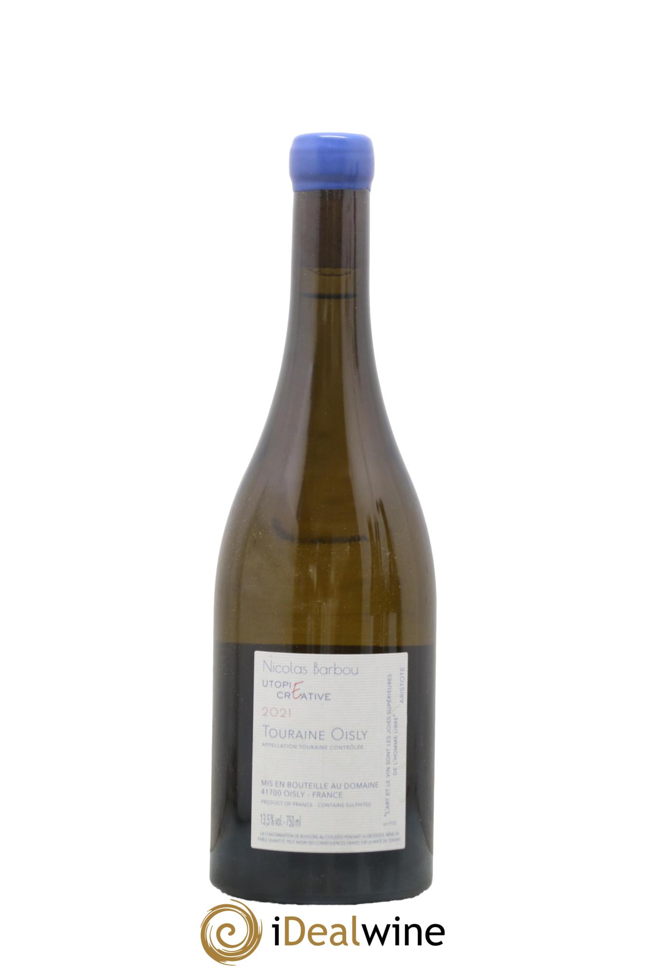 Touraine Oisly Utopie Créative Nicolas Barbou 2021 - Lot of 1 bottle - 1