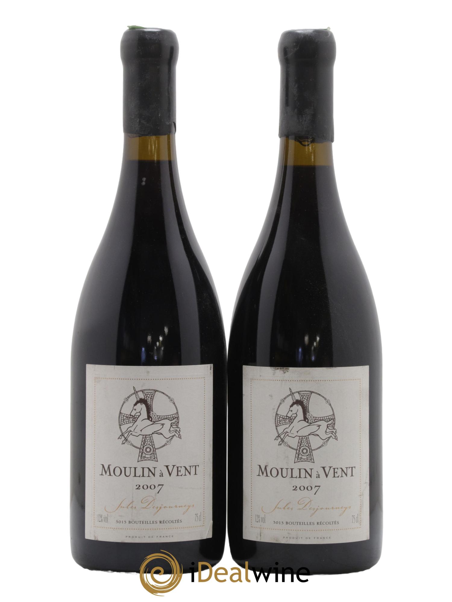 Moulin-à-Vent Jules Desjourneys 2007 - Lot de 2 bouteilles - 0