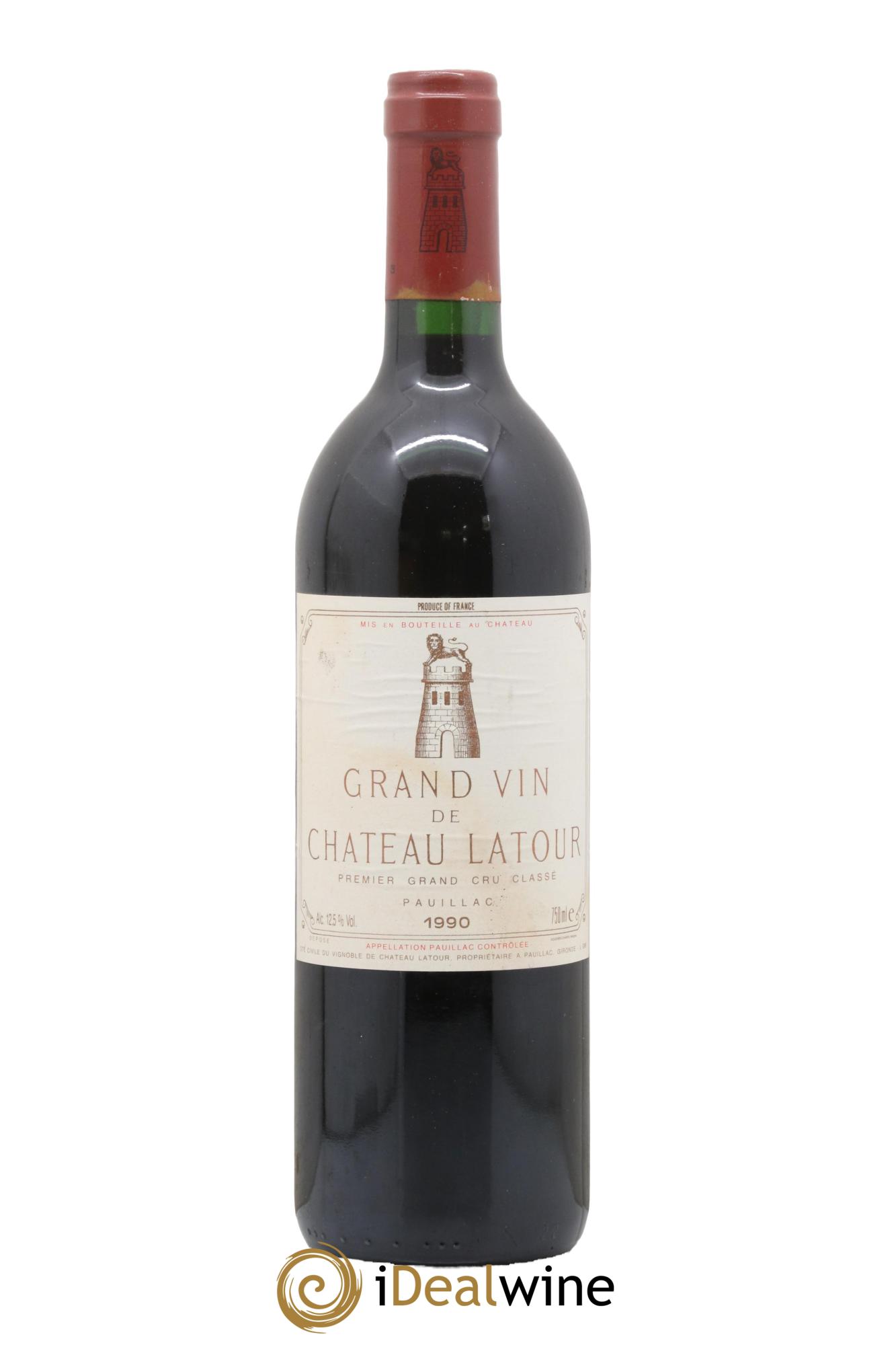 Château Latour 1er Grand Cru Classé 1990 - Lot de 1 bouteille - 0