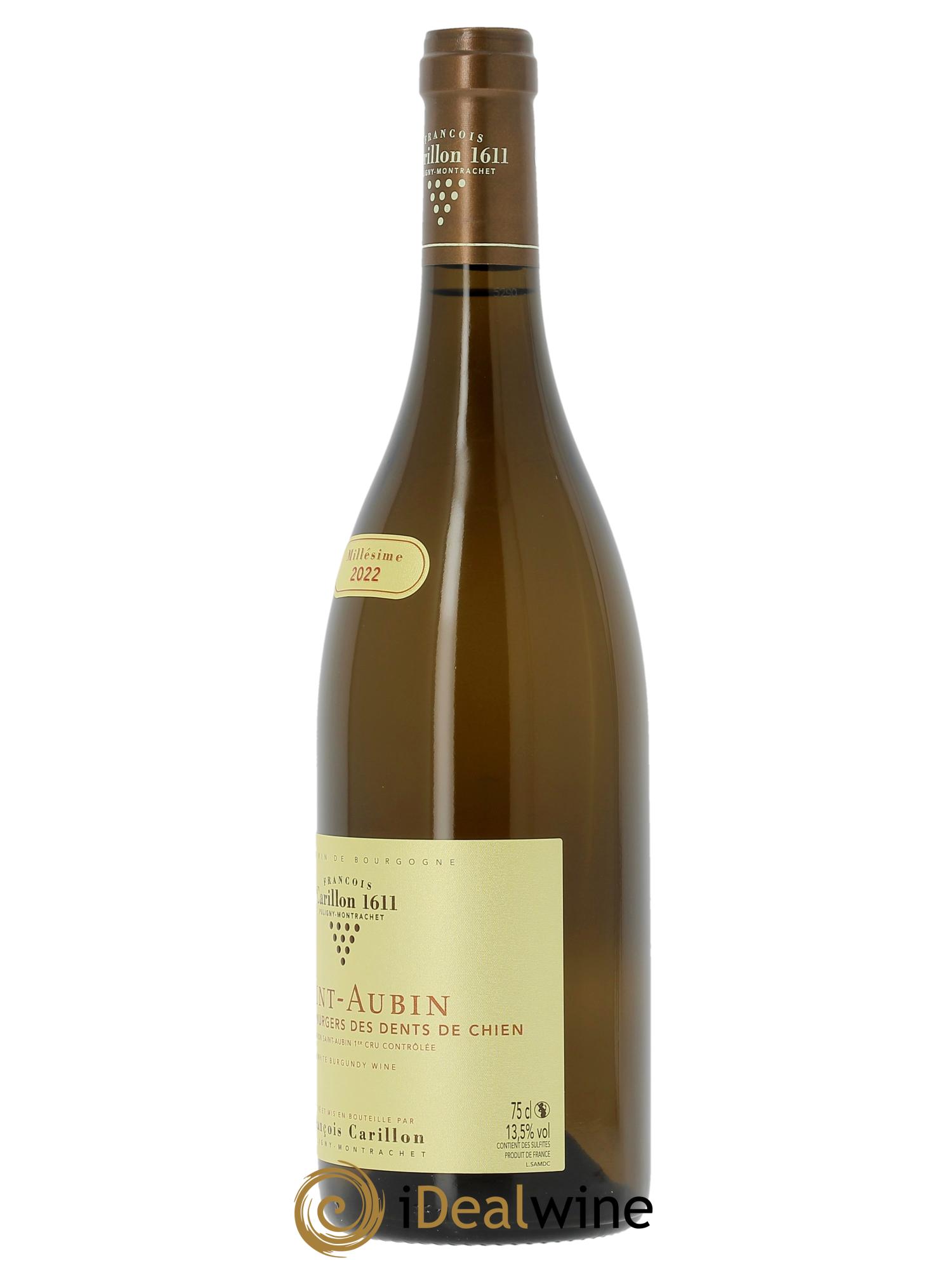 Saint-Aubin 1er Cru Les Murgers des dents de Chien François Carillon 2022 - Posten von 1 Flasche - 2
