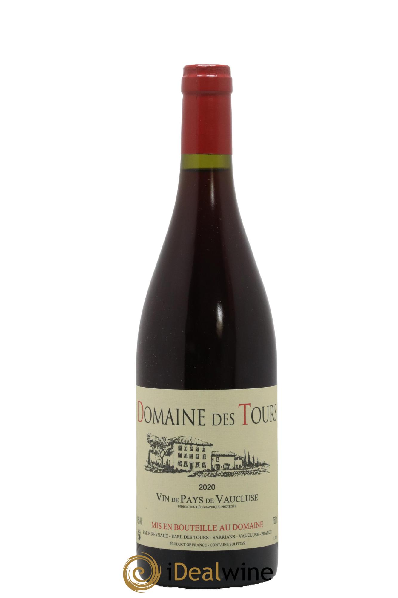 Vaucluse (Vin de Pays de Vaucluse) Domaine des Tours Emmanuel Reynaud 2020 - Lot de 1 bouteille - 0