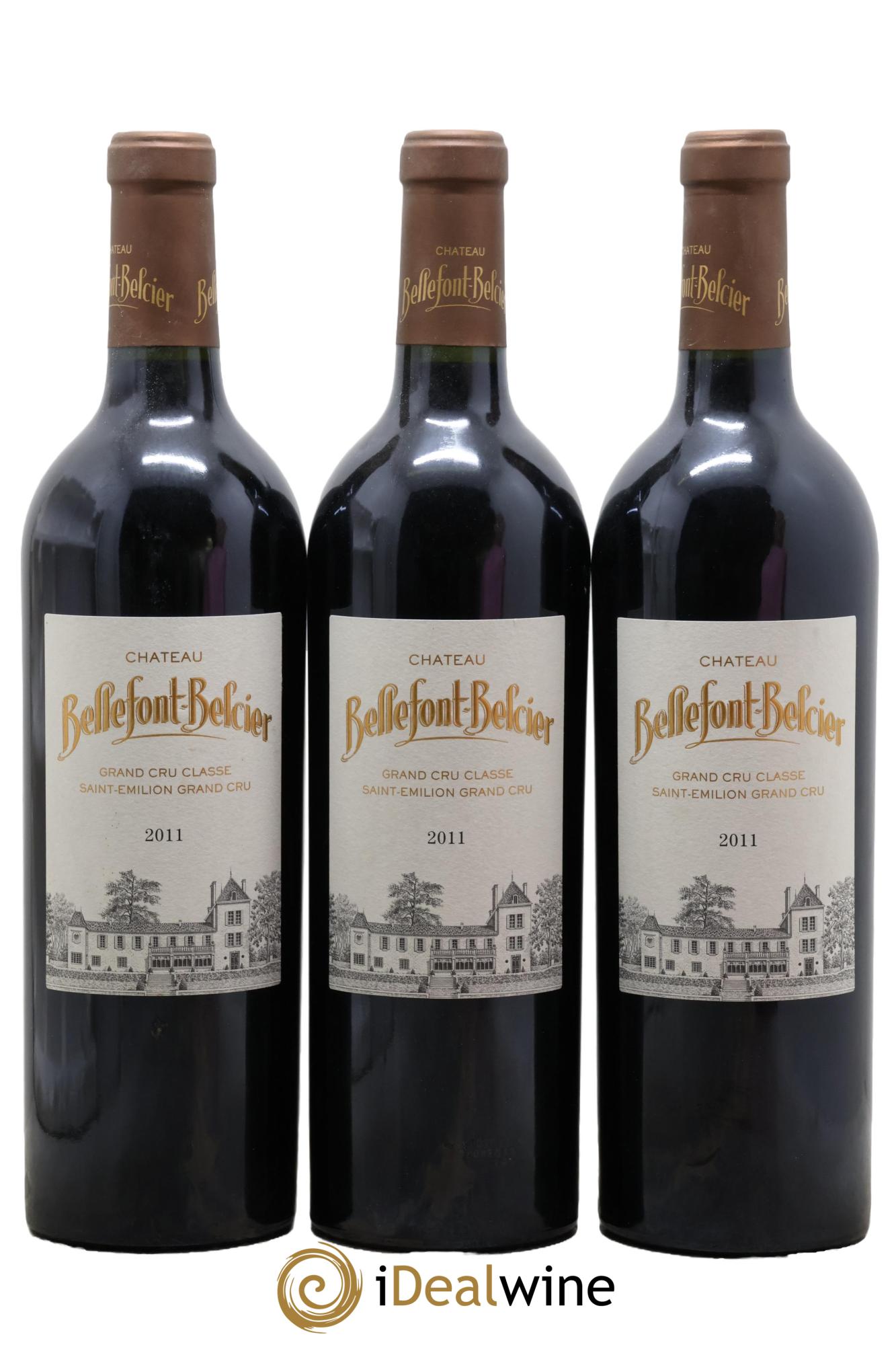 Château Bellefont-Belcier Grand Cru Classé 2011 - Lot de 3 bouteilles - 0