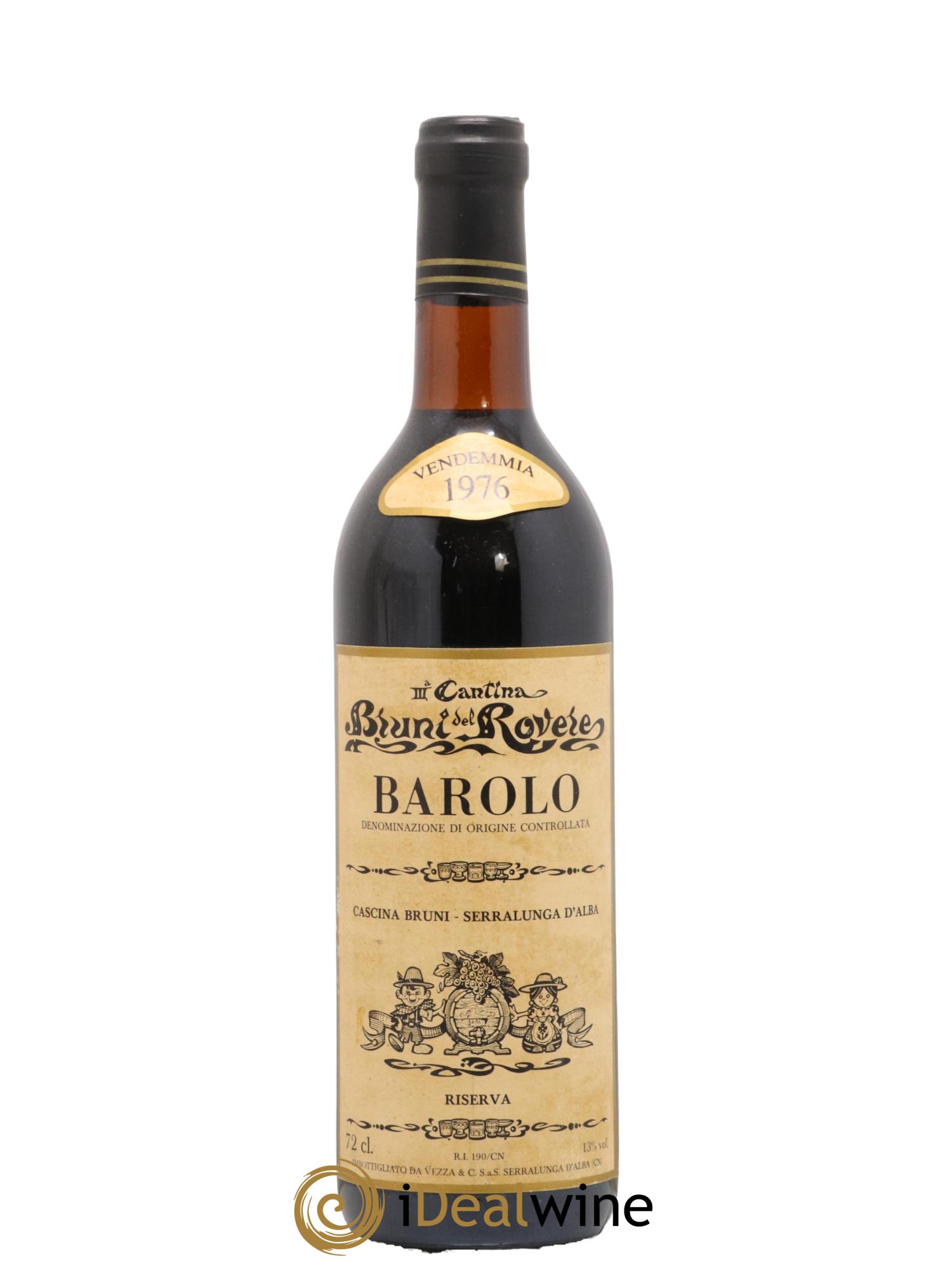 Barolo Riserva Cascina Bruni Vezza 1976 - Lot de 1 bouteille - 0