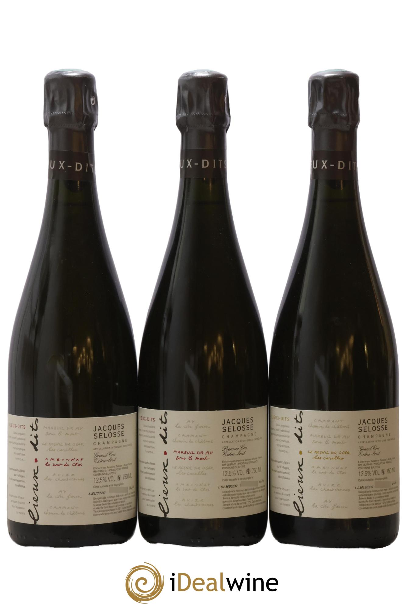 Caisse Collection Lieux-dits Jacques Selosse - Lot de 6 bouteilles - 1