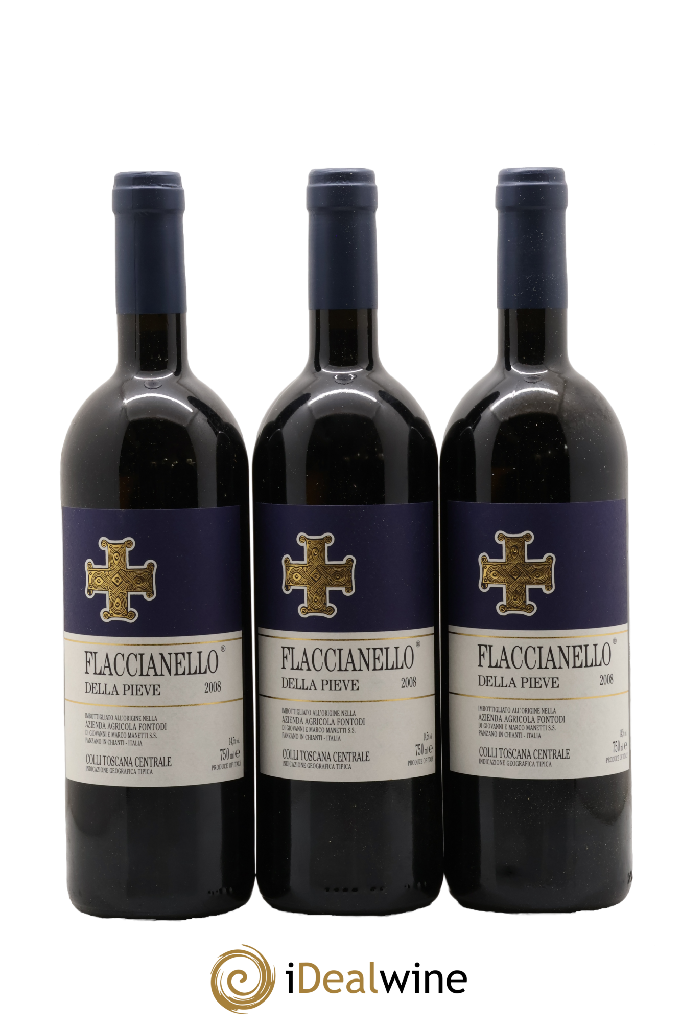 Toscana IGT Flaccianello della Pieve Azienda Agricola Fontodi 2008 - Lot de 6 bouteilles - 3