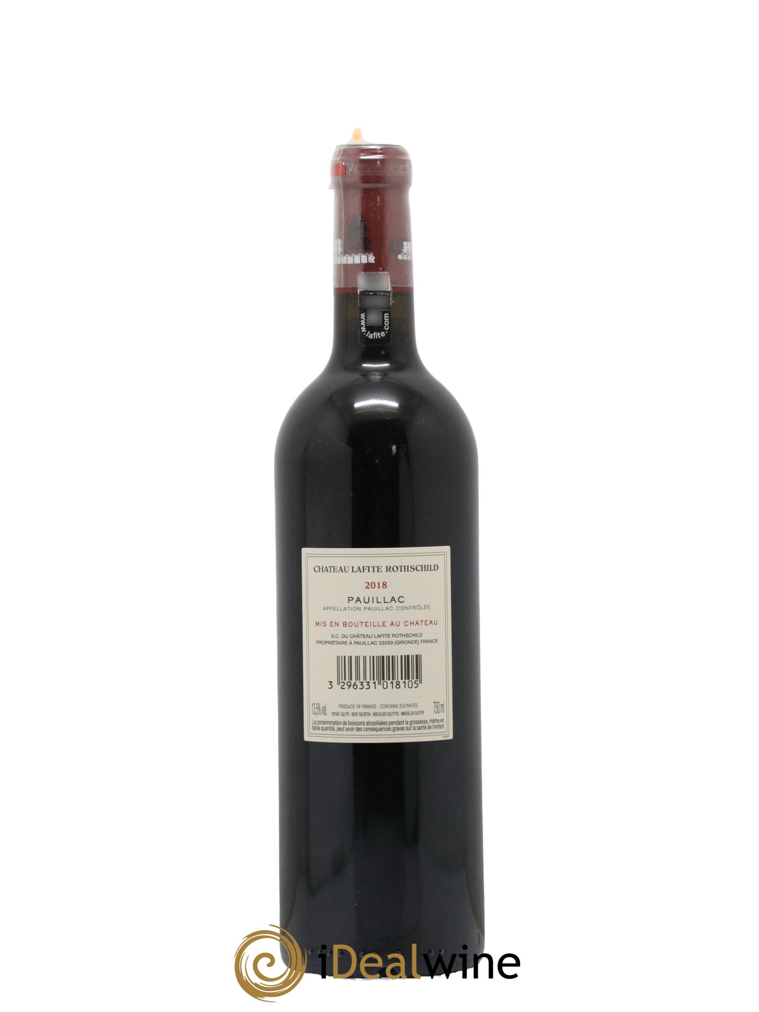 Château Lafite Rothschild 1er Grand Cru Classé 2018 - Lot de 1 bouteille - 1