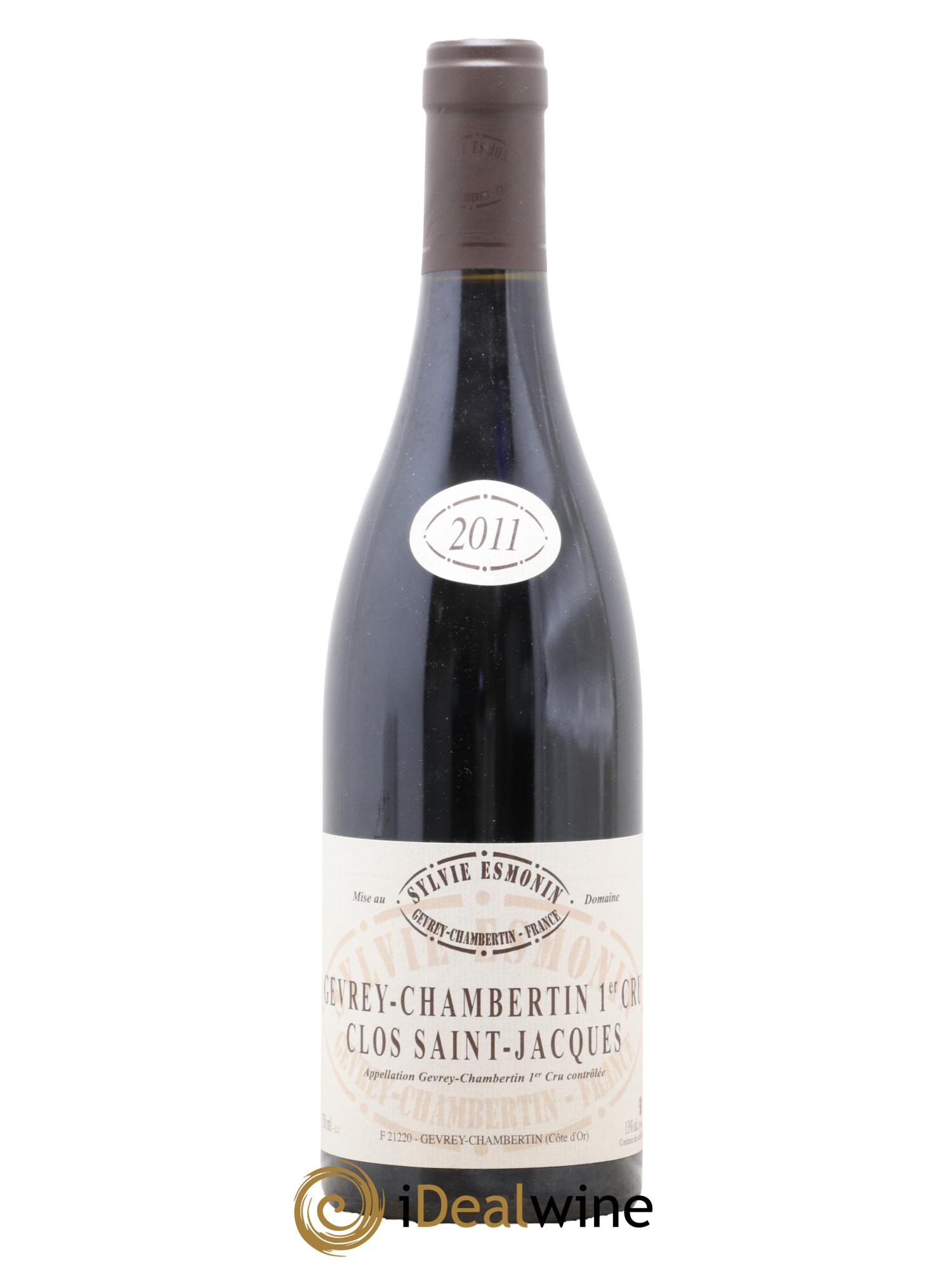 Gevrey-Chambertin 1er Cru Clos Saint Jacques Sylvie Esmonin 2011 - Lot of 1 bottle - 0