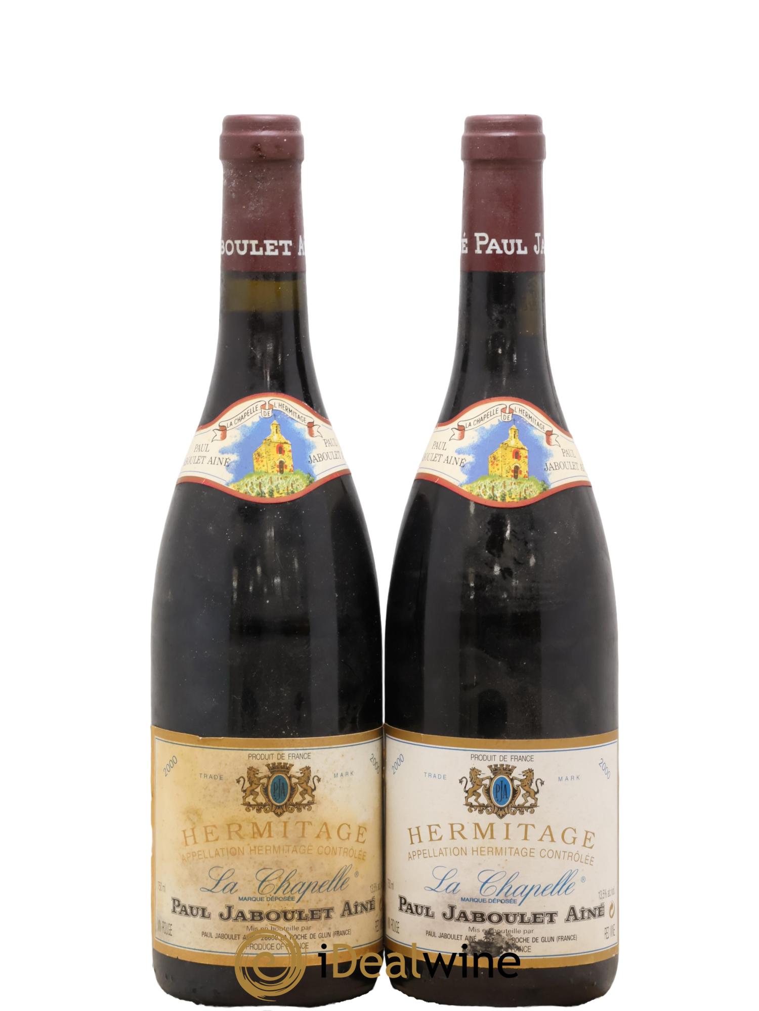 Hermitage La Chapelle Paul Jaboulet Ainé 2000 - Lotto di 2 bottiglie - 0