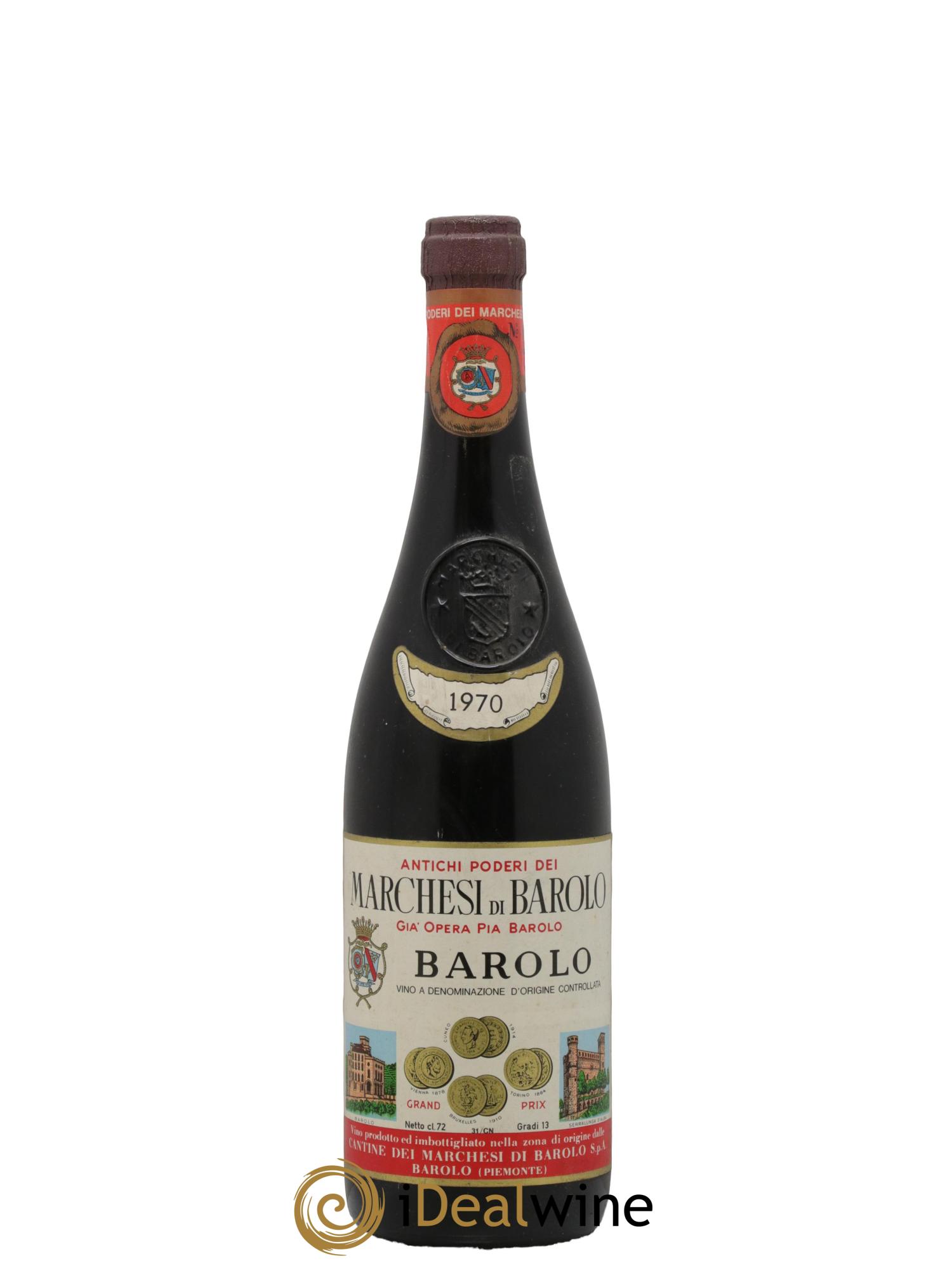 Barolo DOCG Marchesi di Barolo 1970 - Lot of 1 bottle - 0